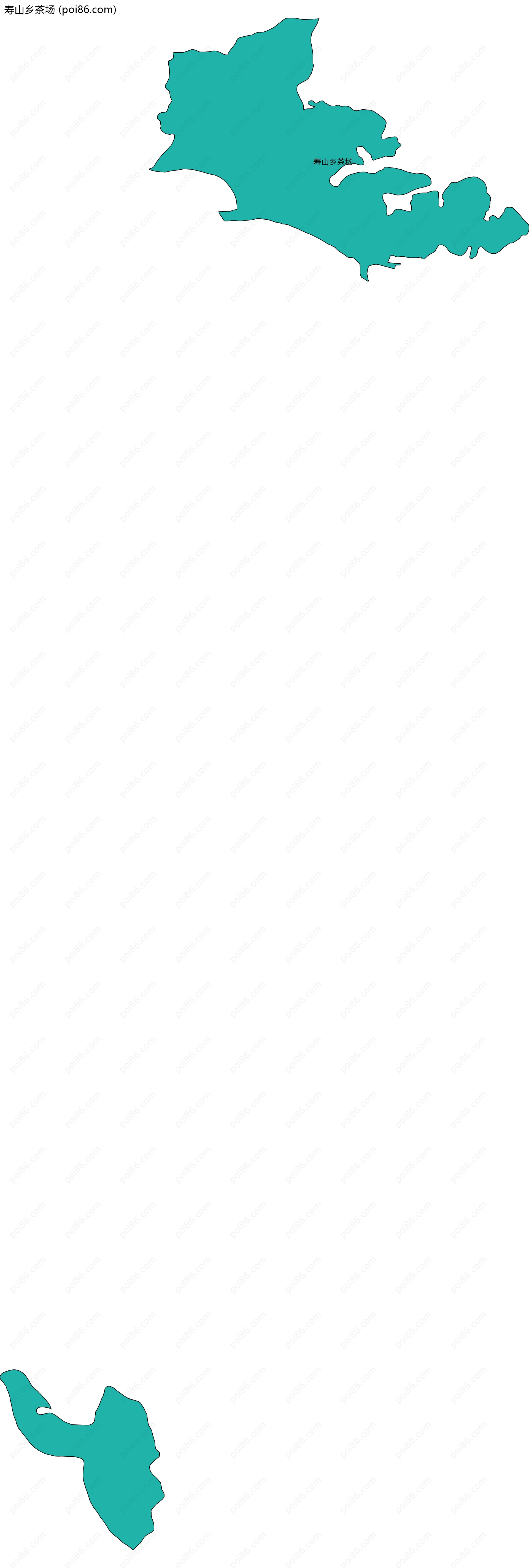 寿山乡茶场边界地图
