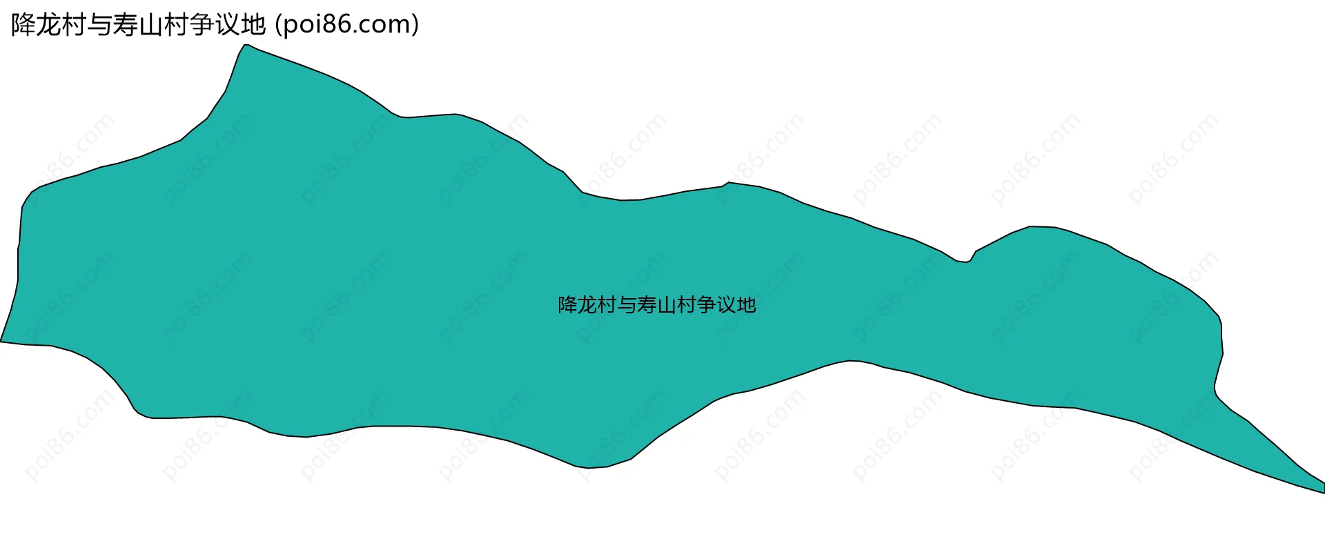 降龙村与寿山村争议地边界地图