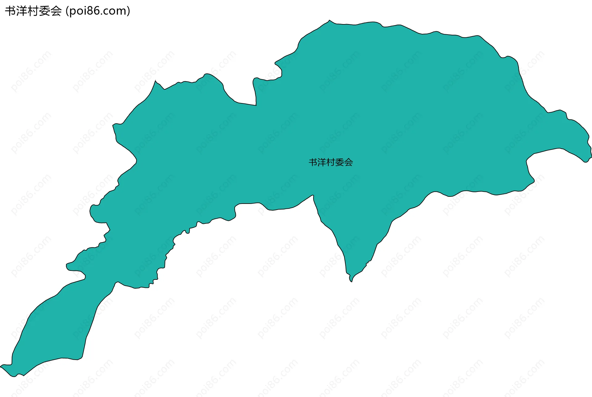 书洋村委会边界地图