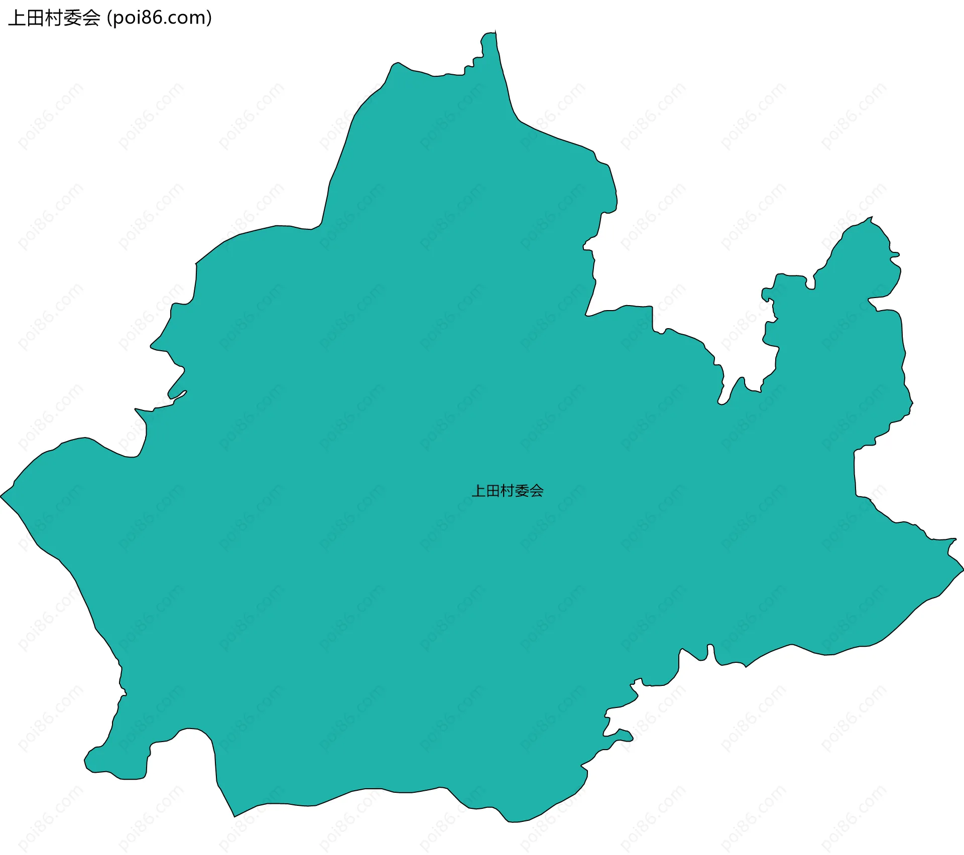 上田村委会边界地图