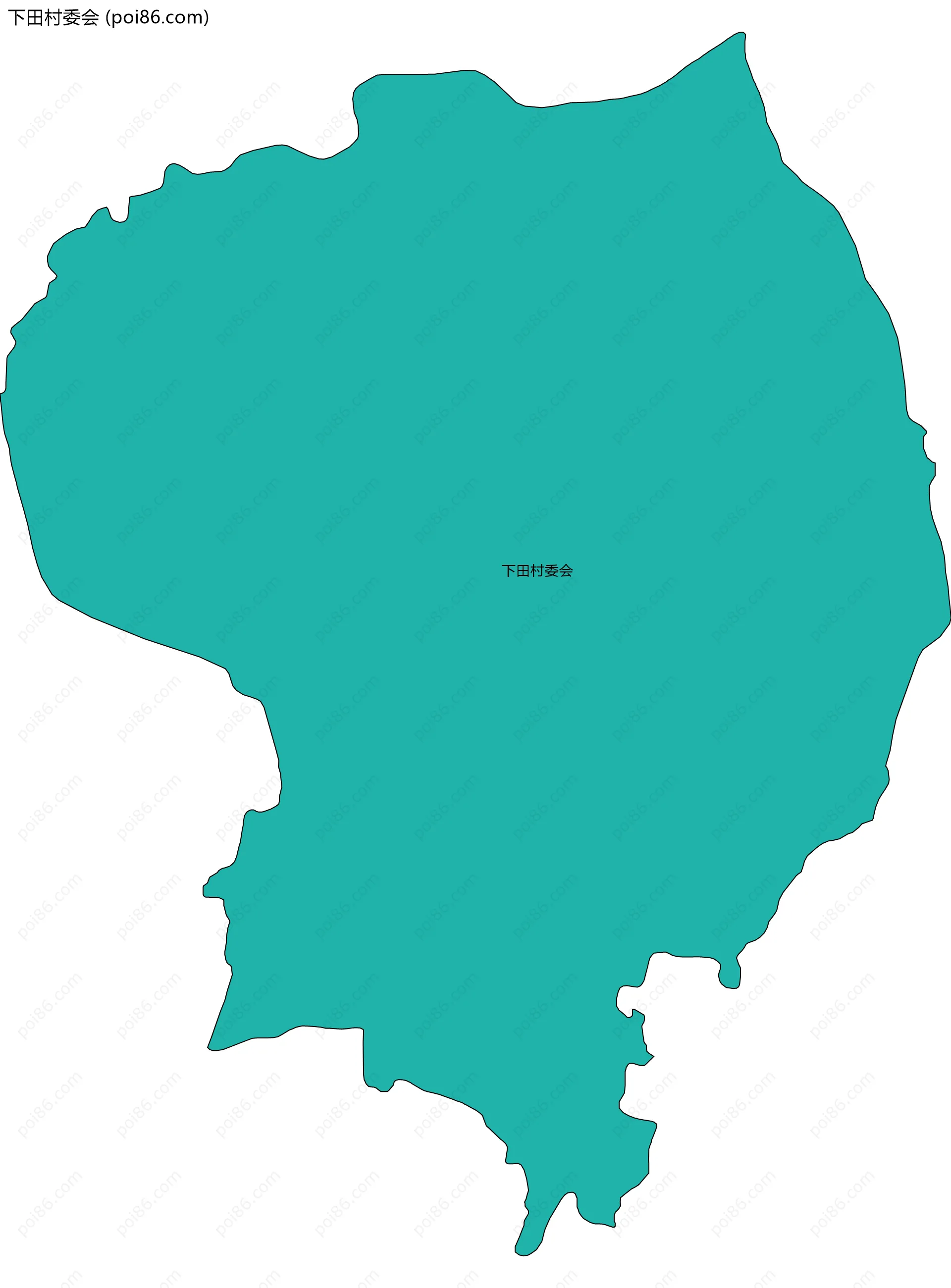 下田村委会边界地图