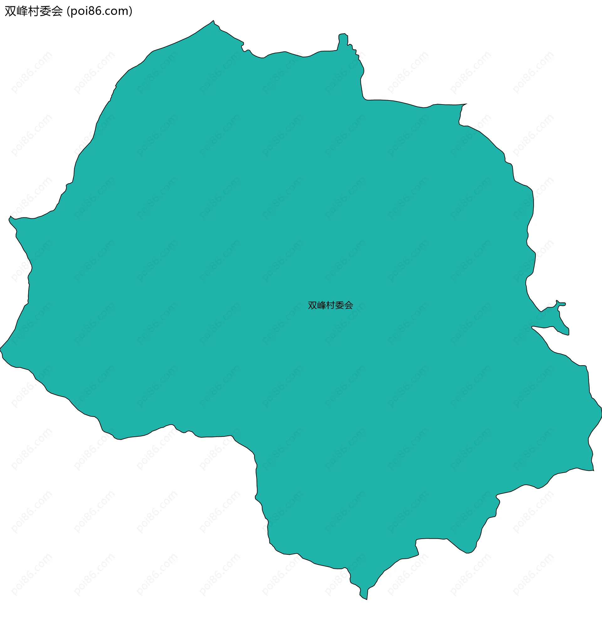 双峰村委会边界地图