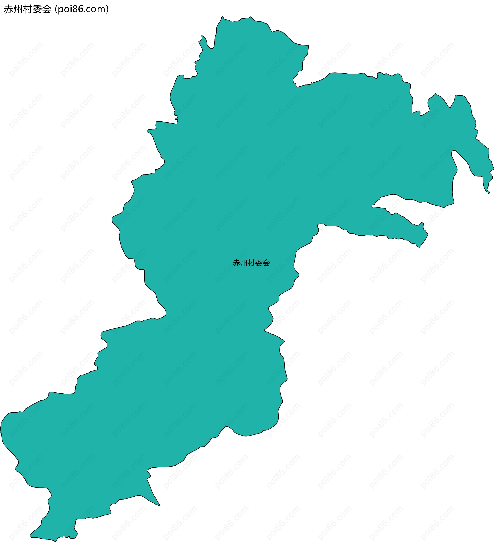 赤州村委会边界地图