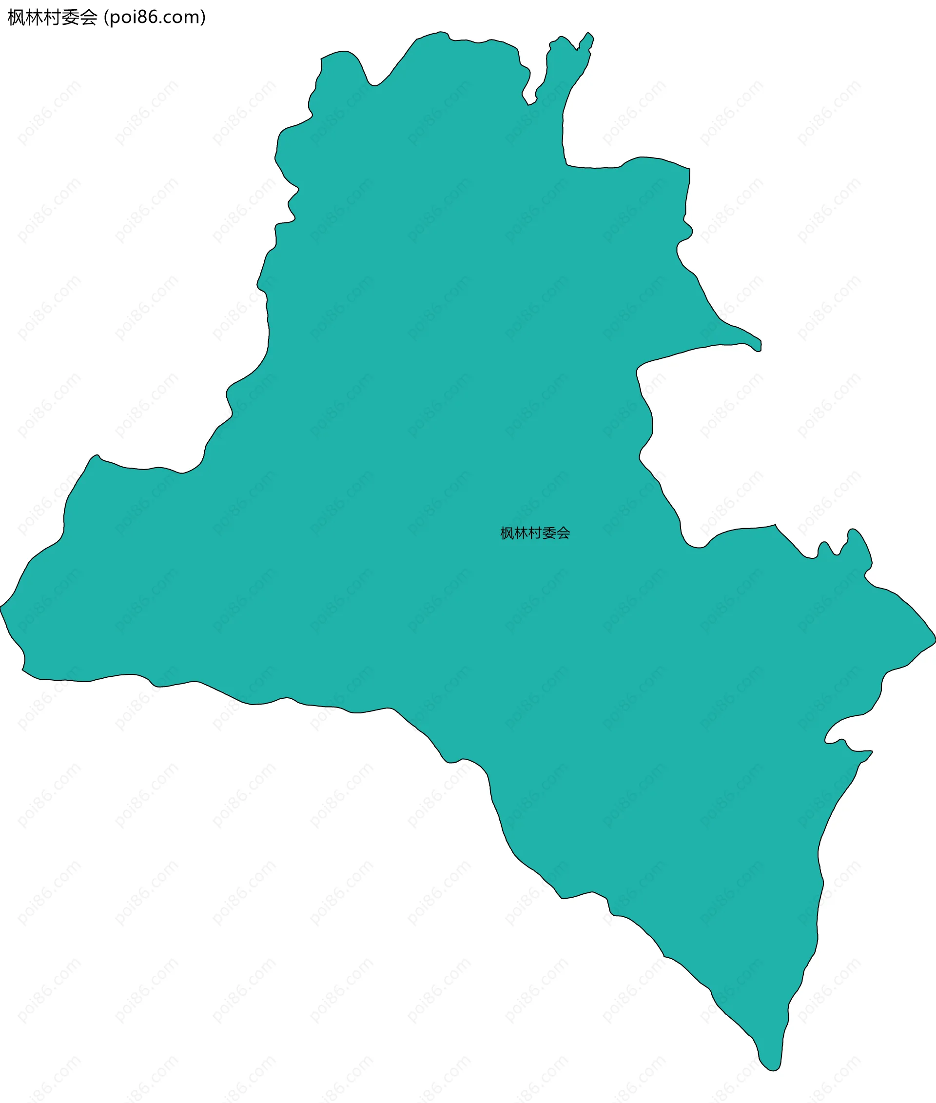 枫林村委会边界地图