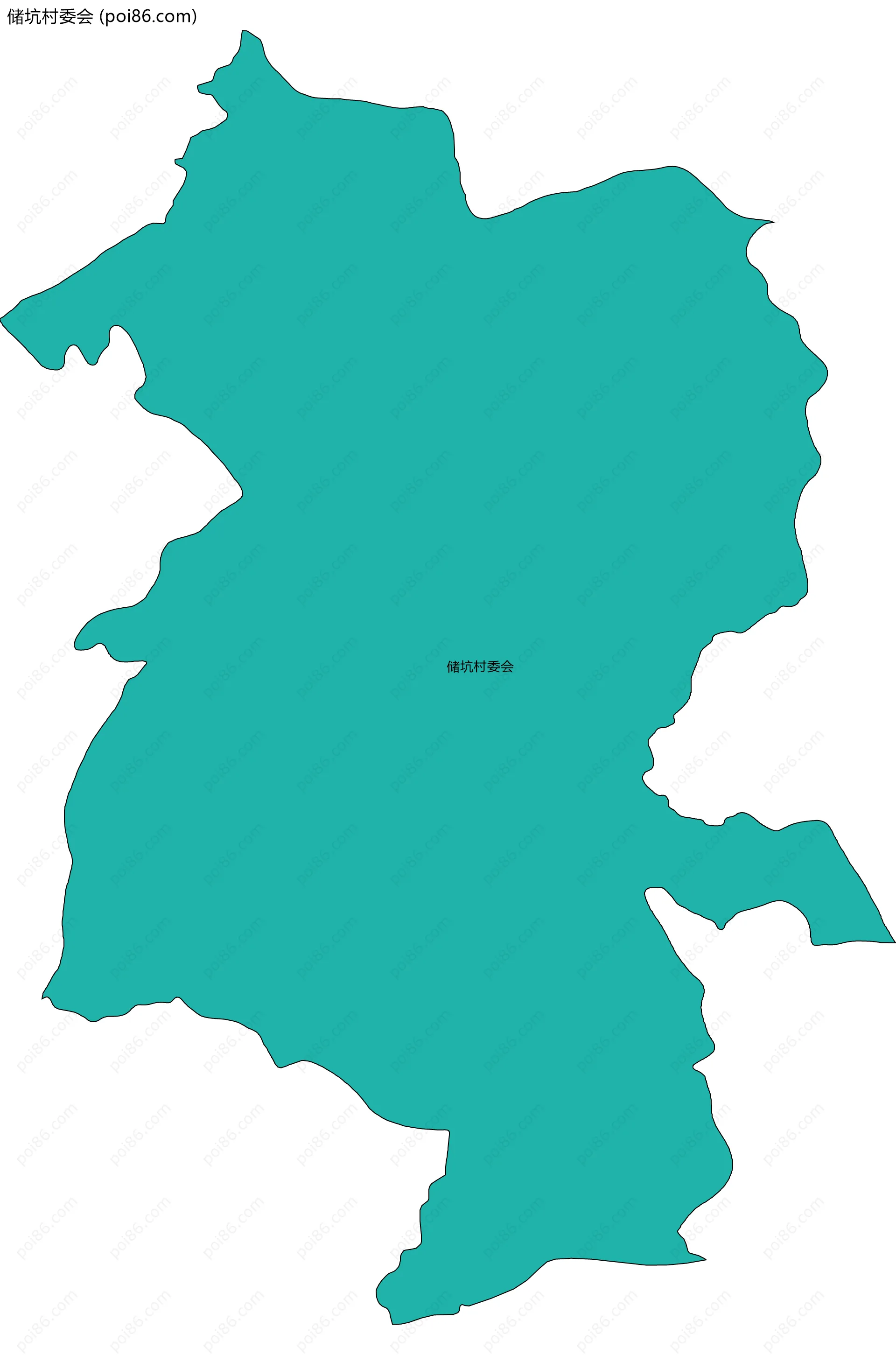 储坑村委会边界地图