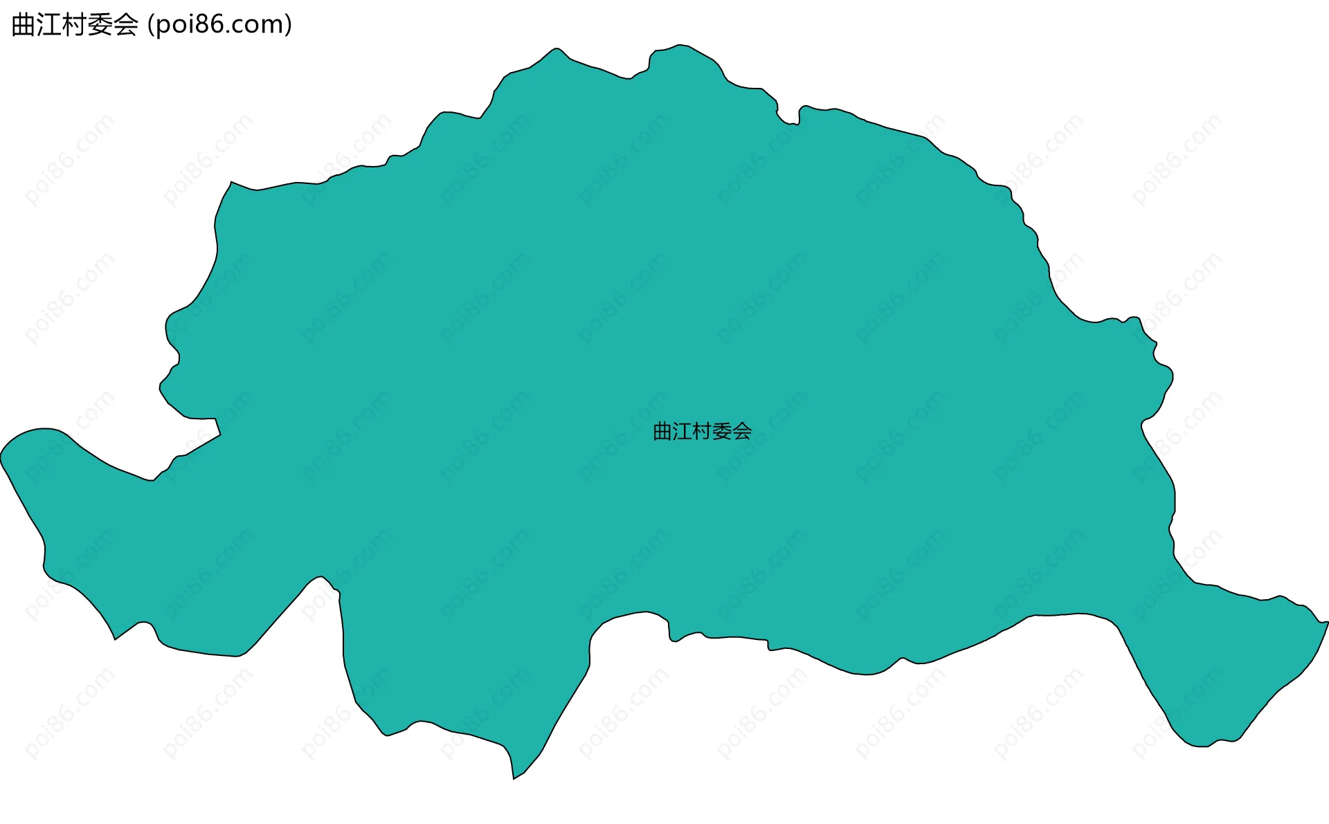 曲江村委会边界地图