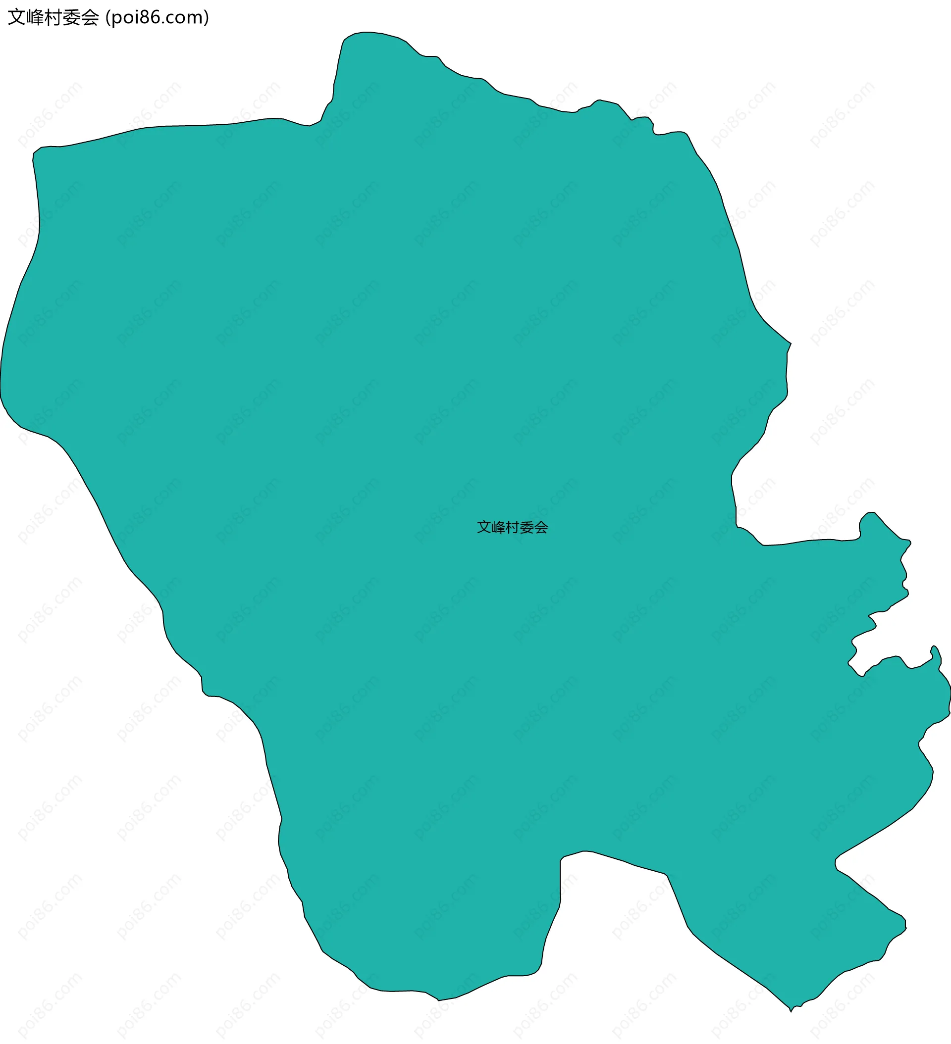 文峰村委会边界地图