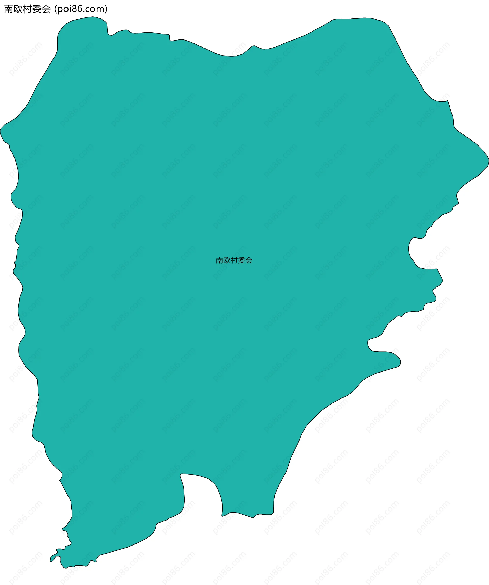 南欧村委会边界地图