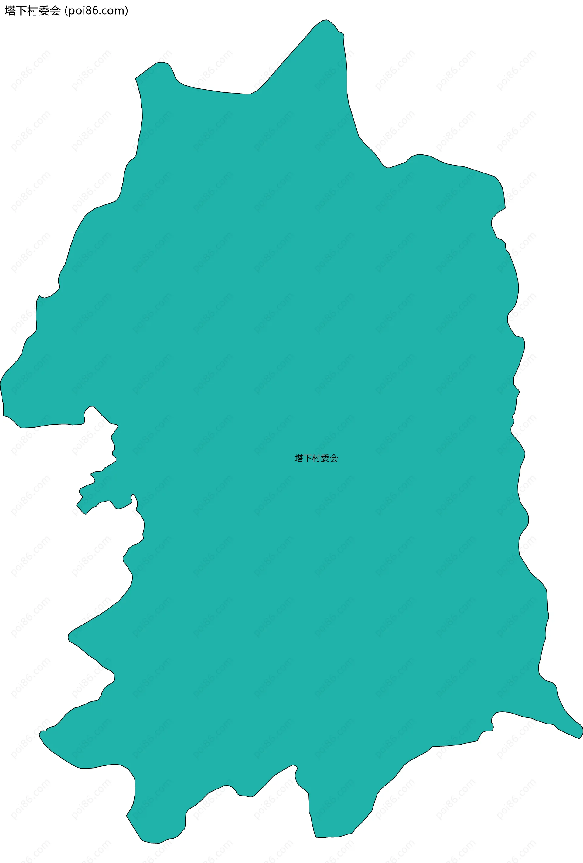 塔下村委会边界地图