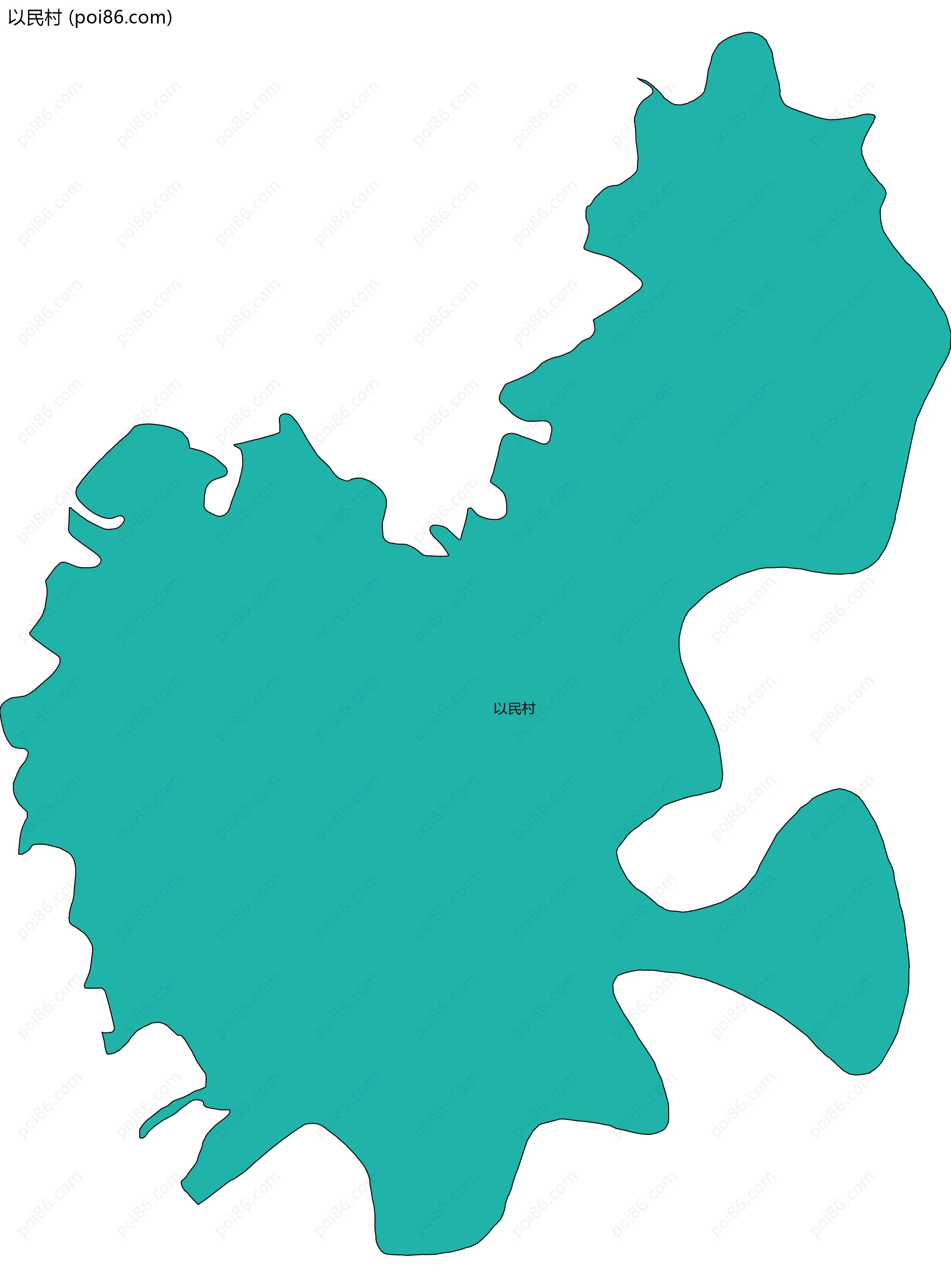 以民村边界地图