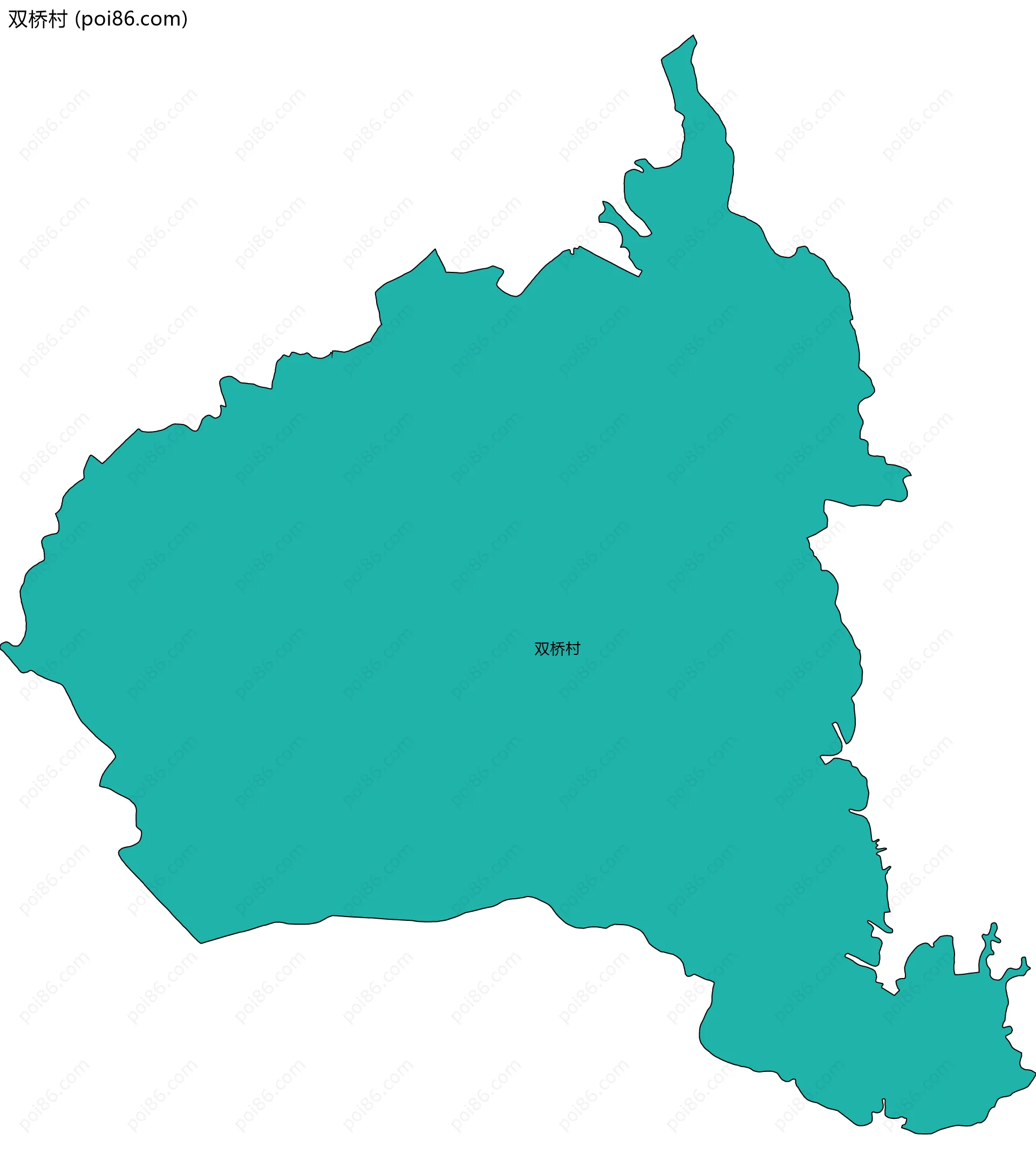 双桥村边界地图