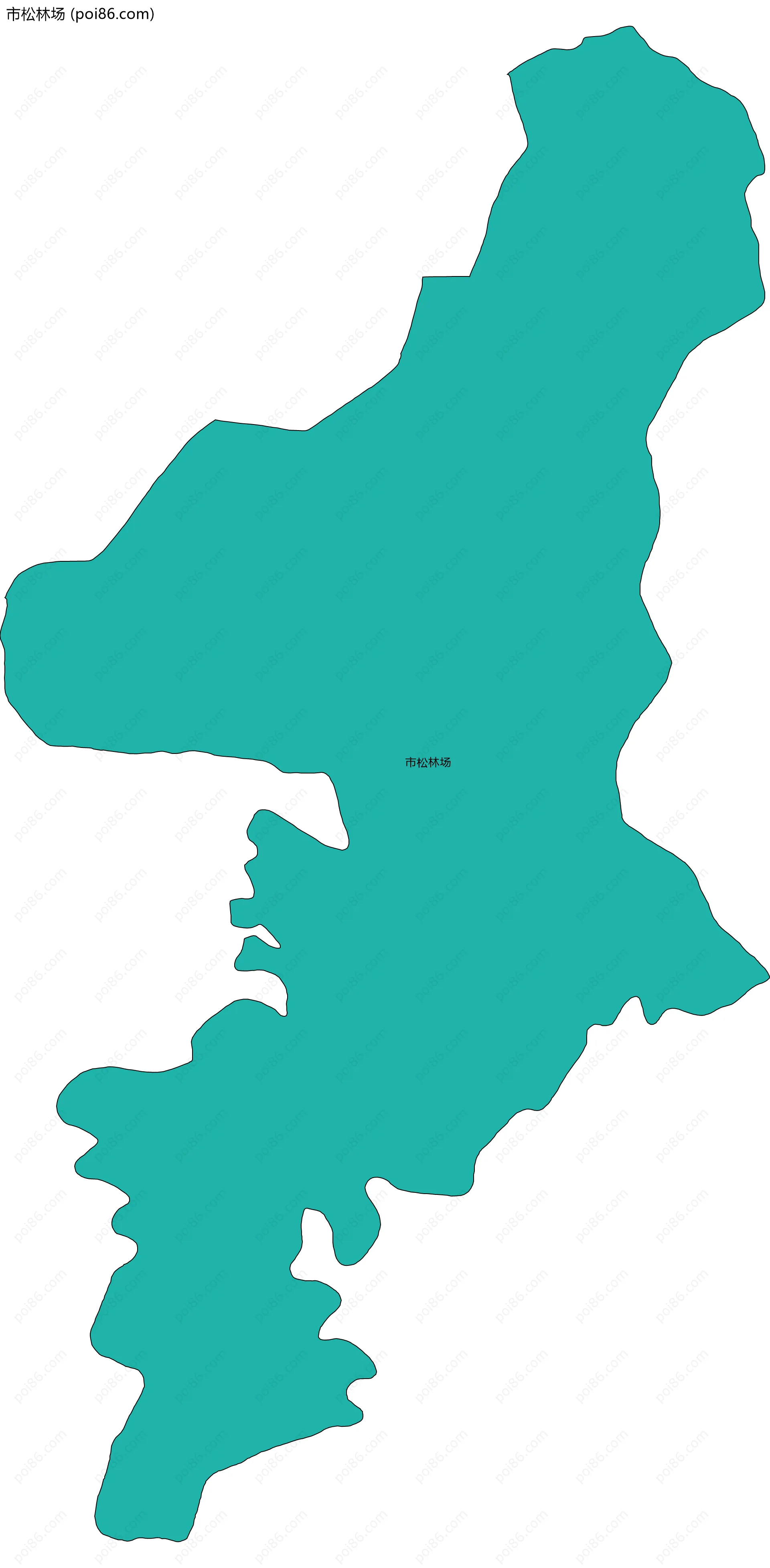 市松林场边界地图