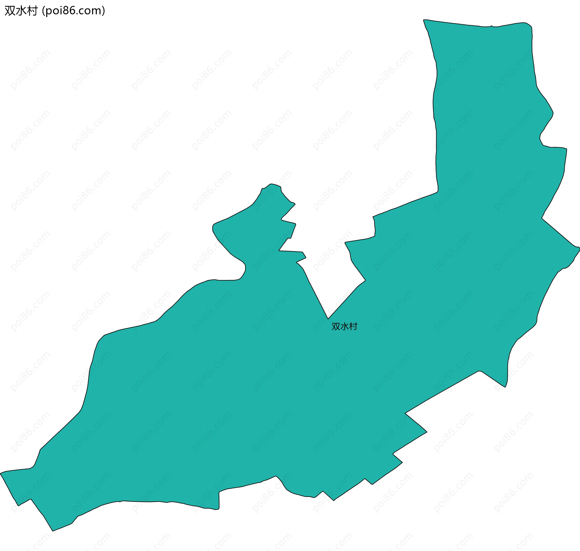 双水村边界地图