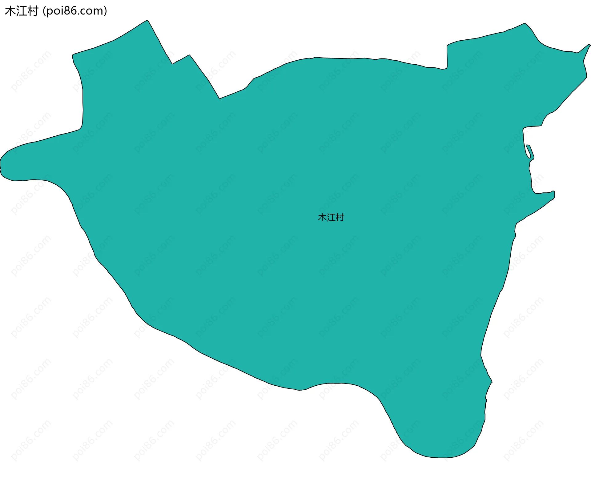 木江村边界地图