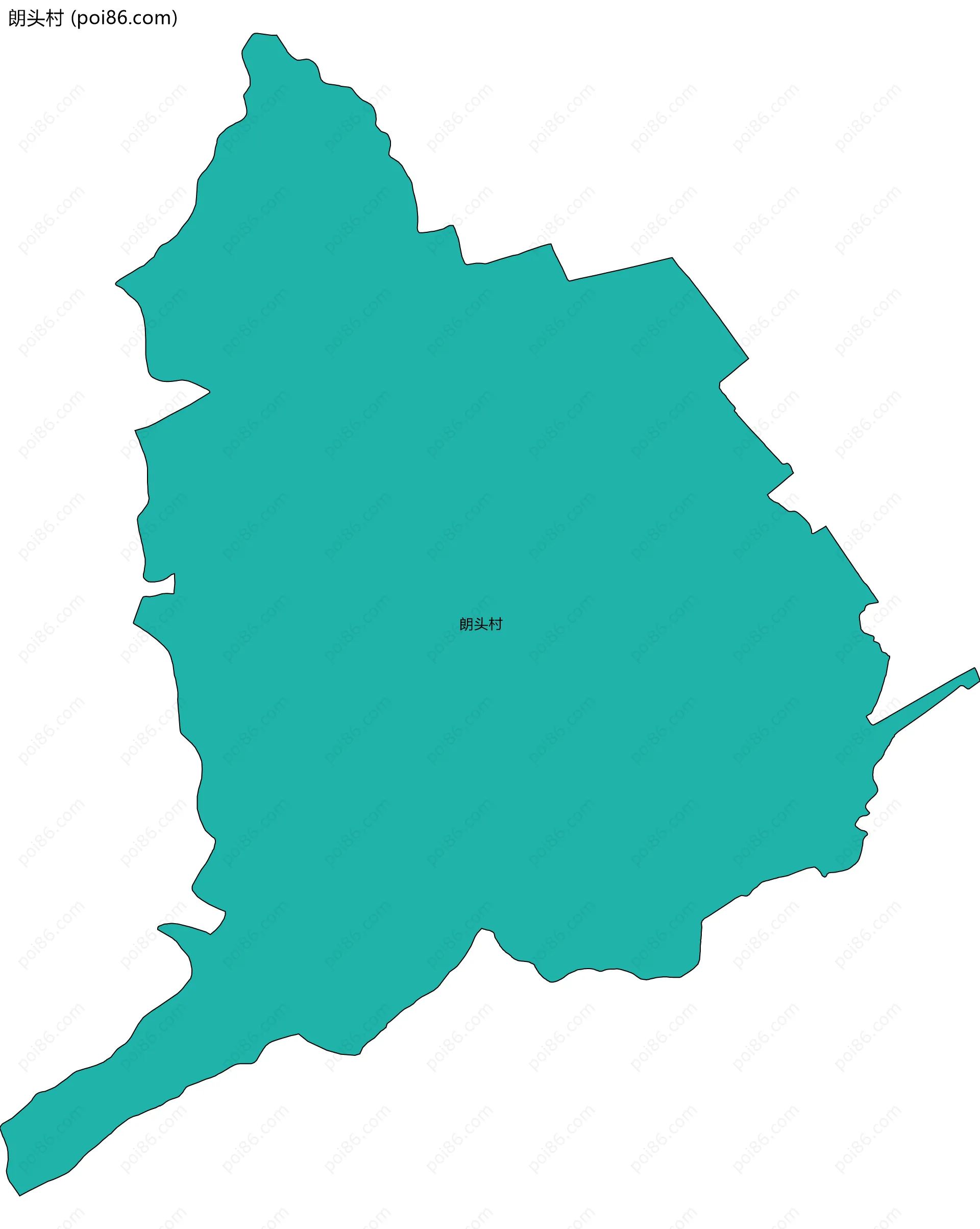 朗头村边界地图