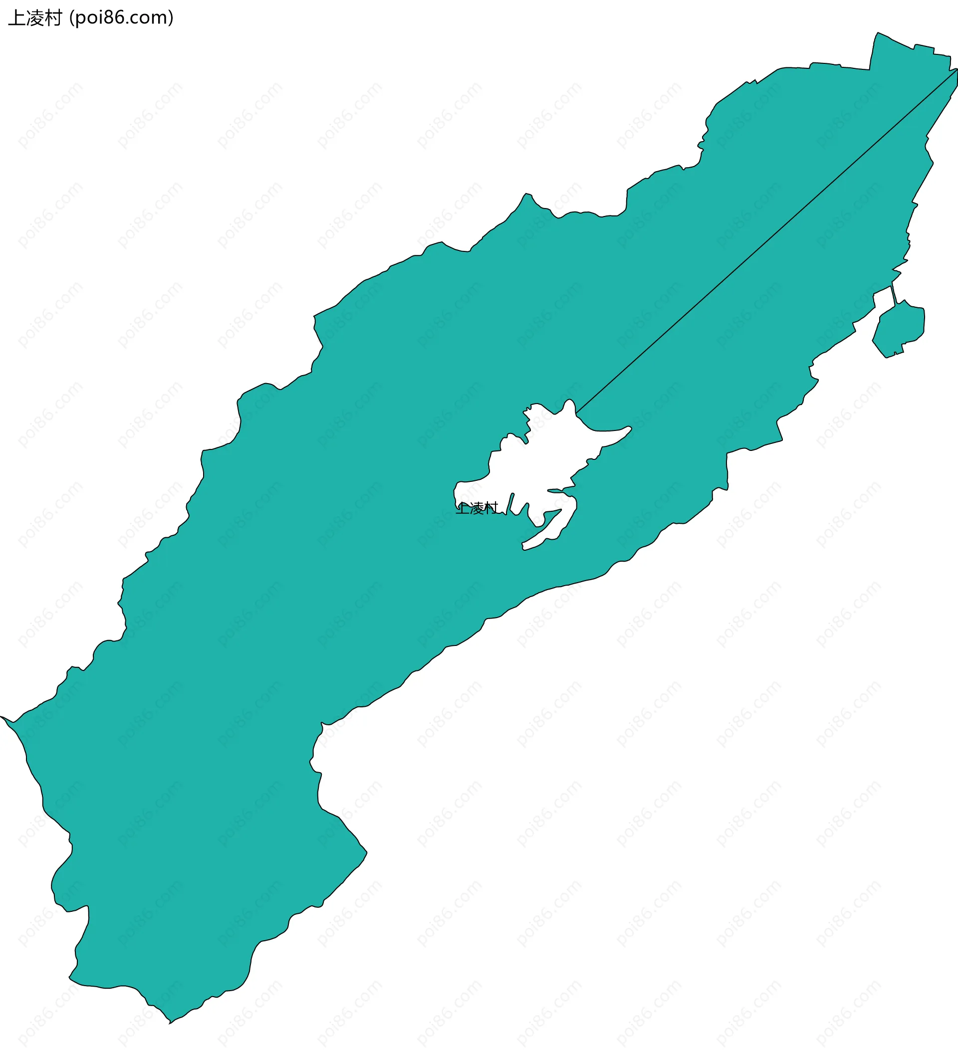 上凌村边界地图