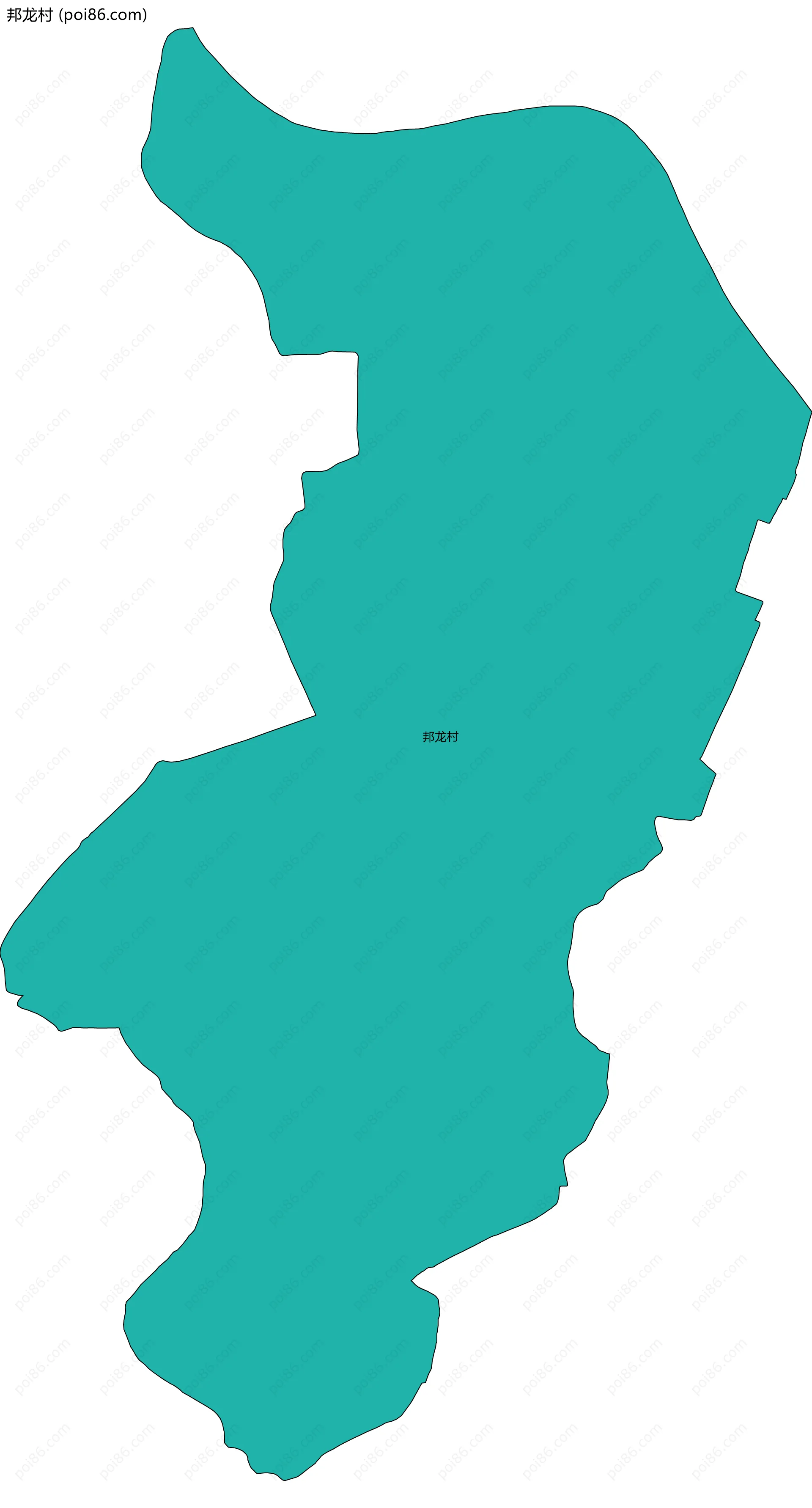 邦龙村边界地图