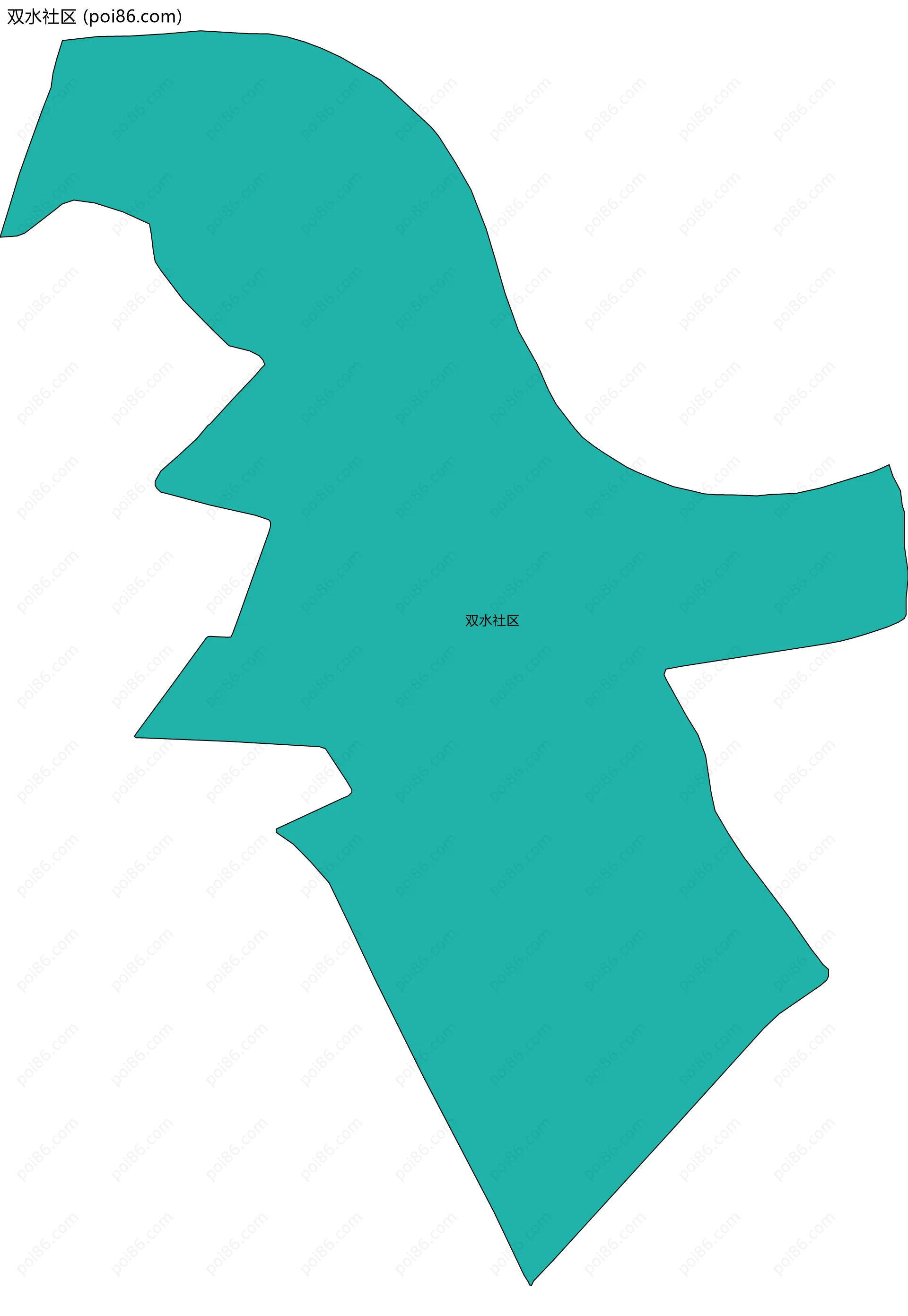 双水社区边界地图