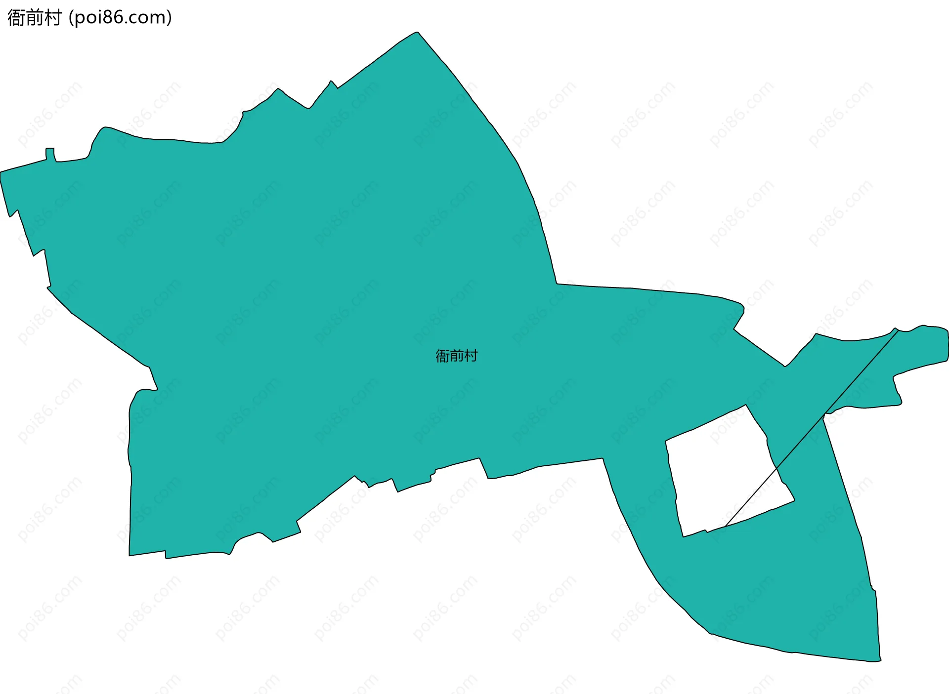 衙前村边界地图