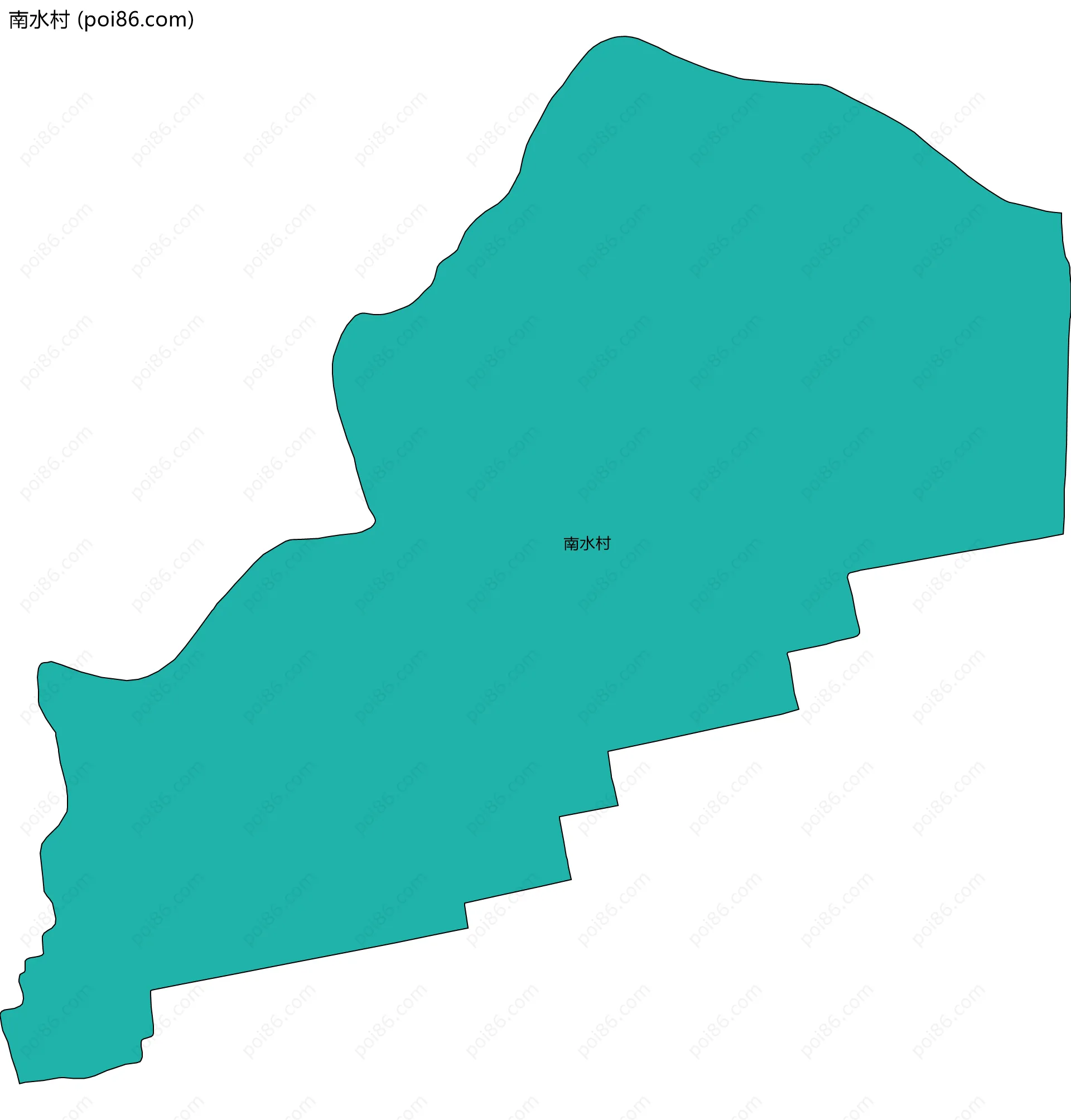 南水村边界地图