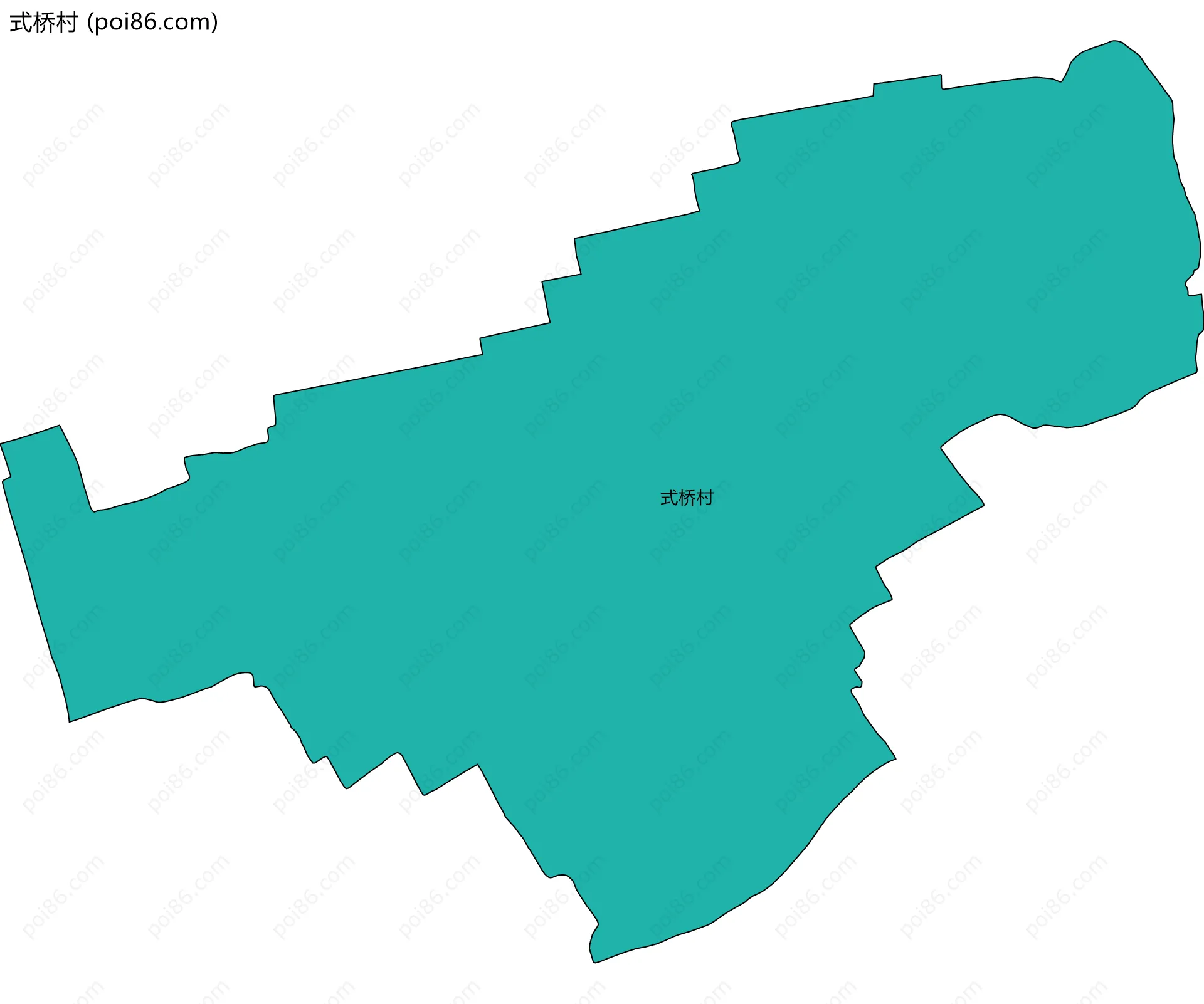 式桥村边界地图