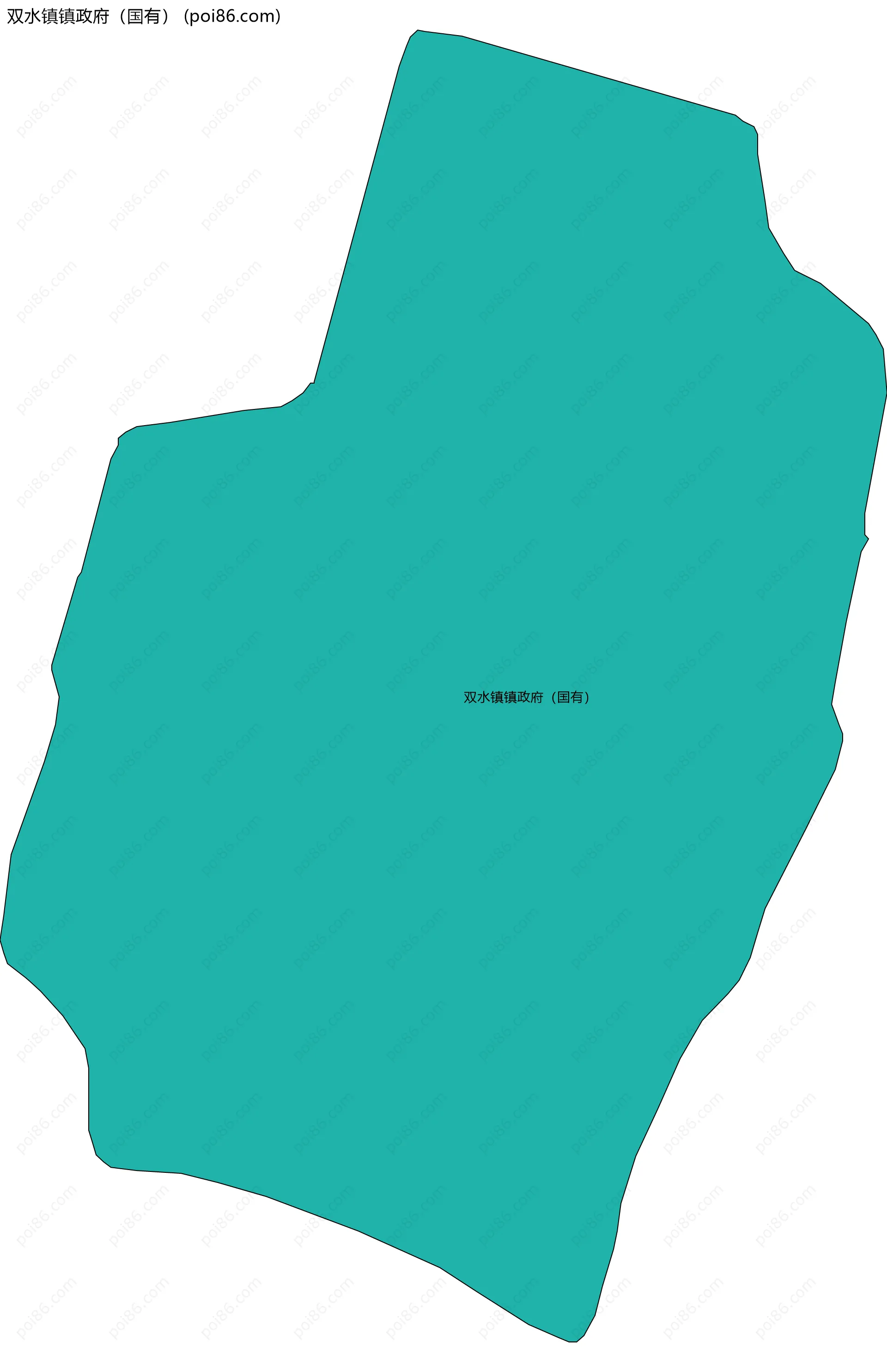 双水镇镇政府（国有）边界地图