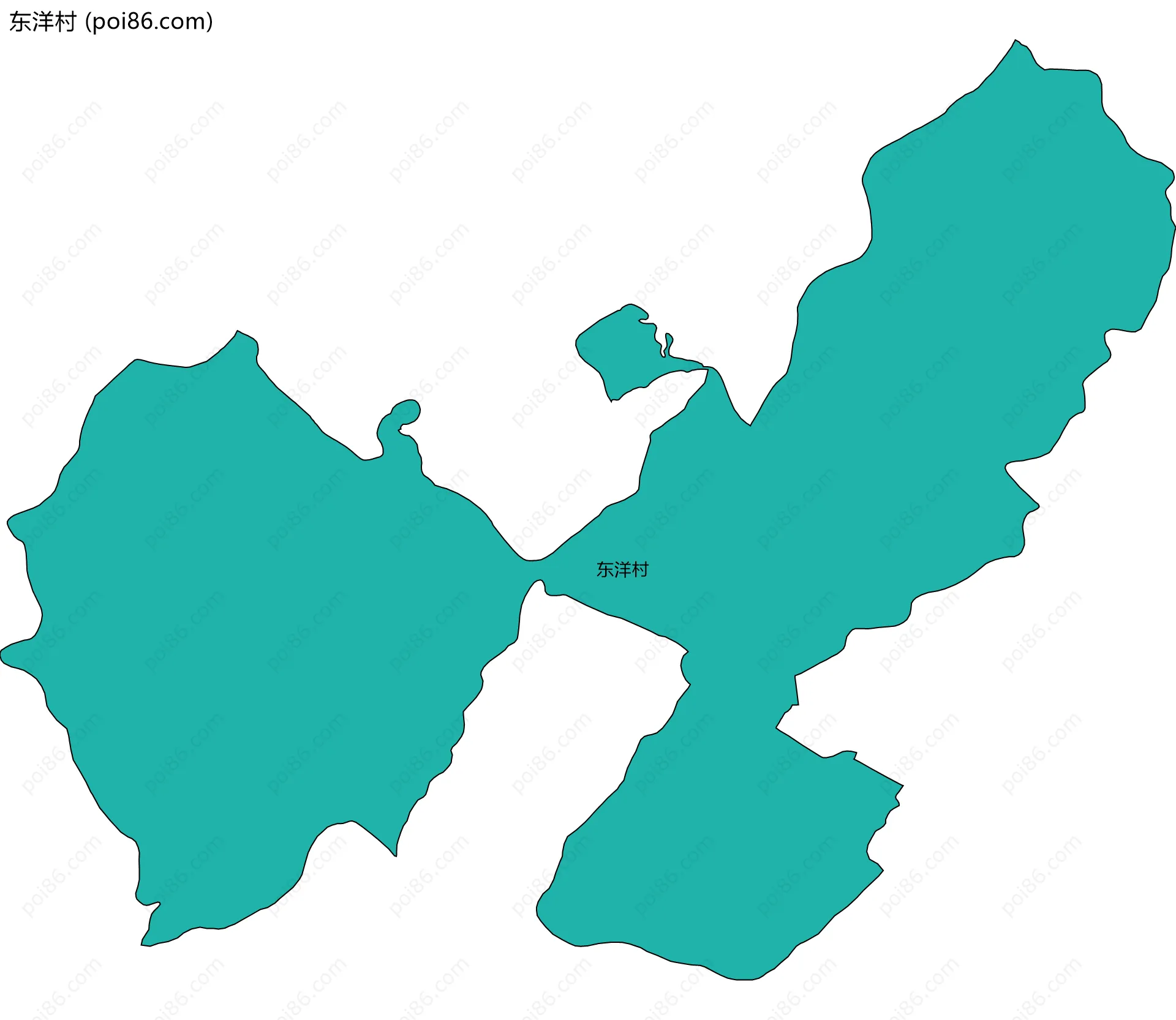 东洋村边界地图