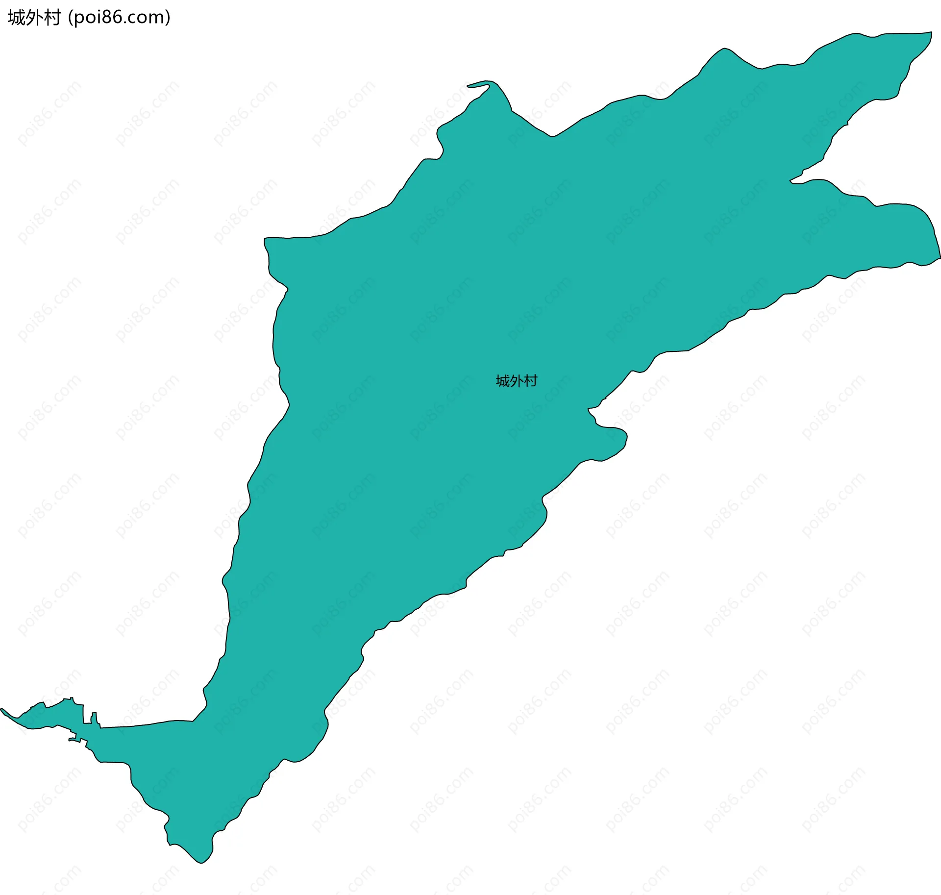城外村边界地图
