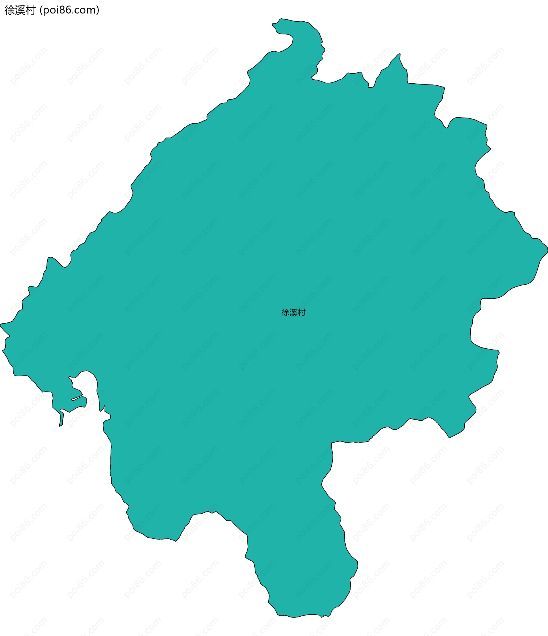 徐溪村边界地图