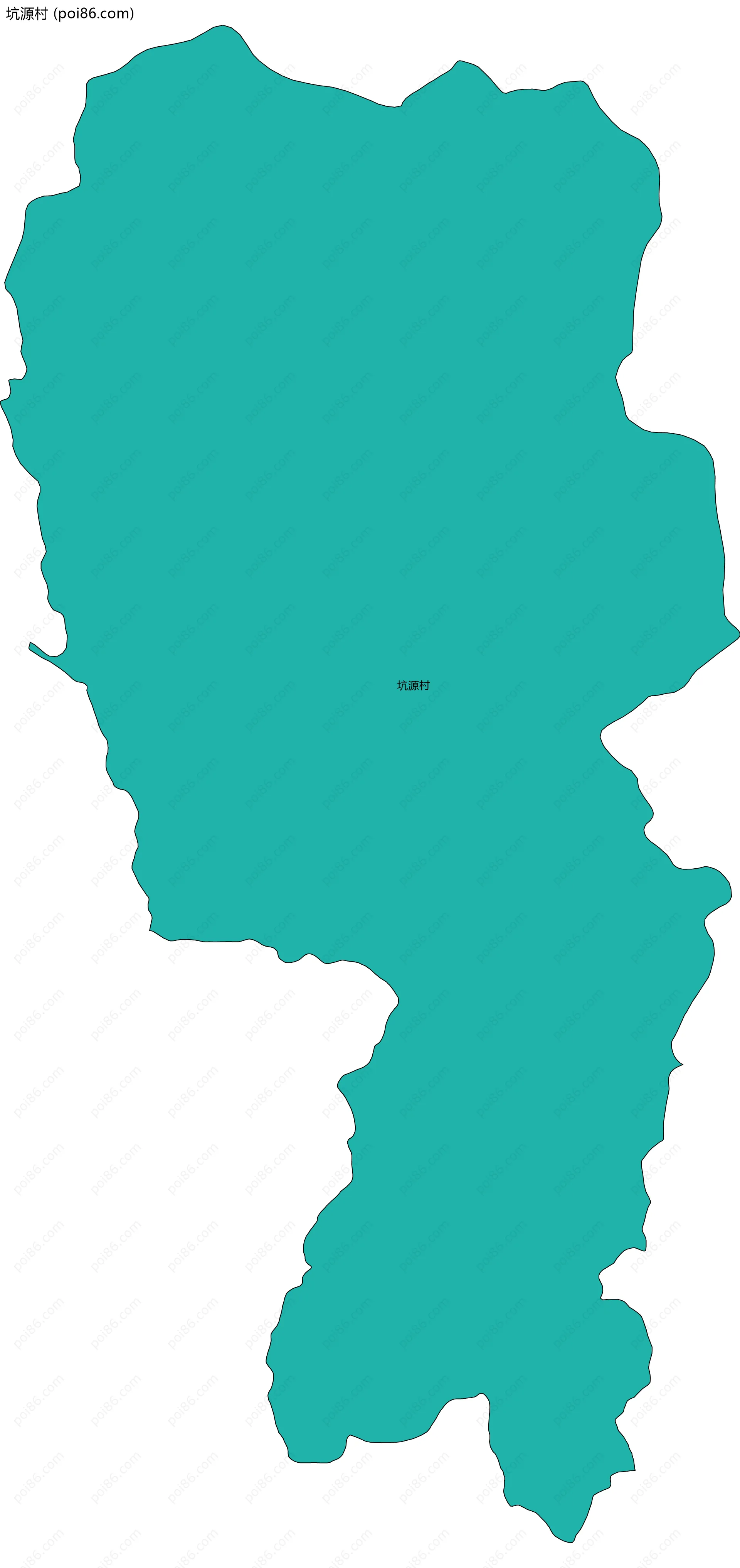 坑源村边界地图