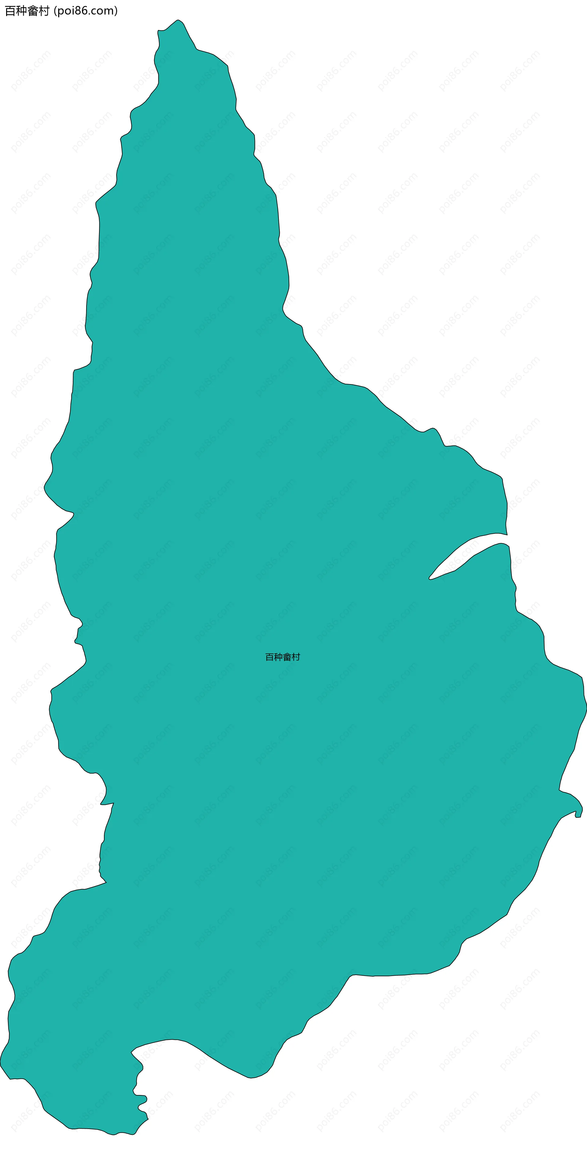 百种畲村边界地图