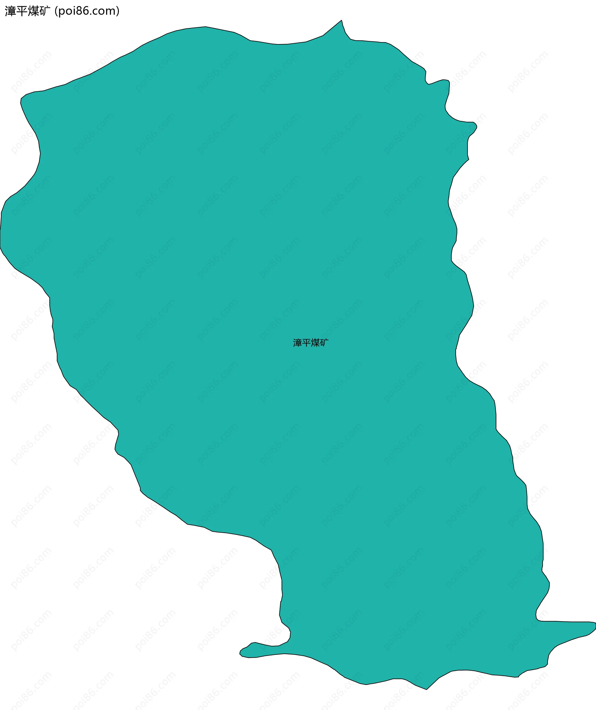 漳平煤矿边界地图