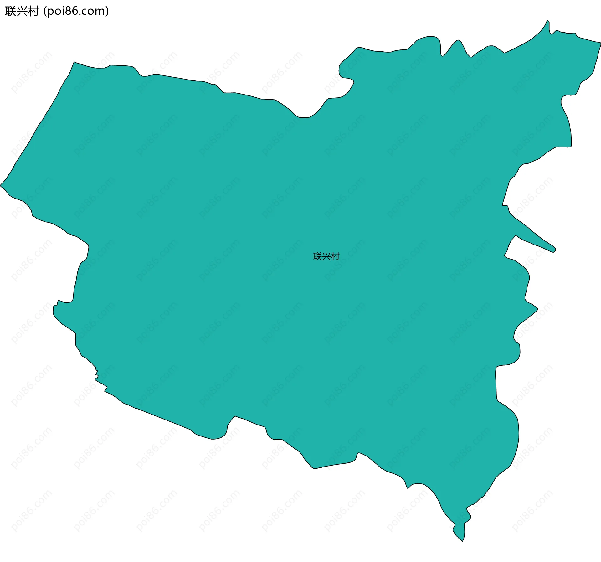 联兴村边界地图