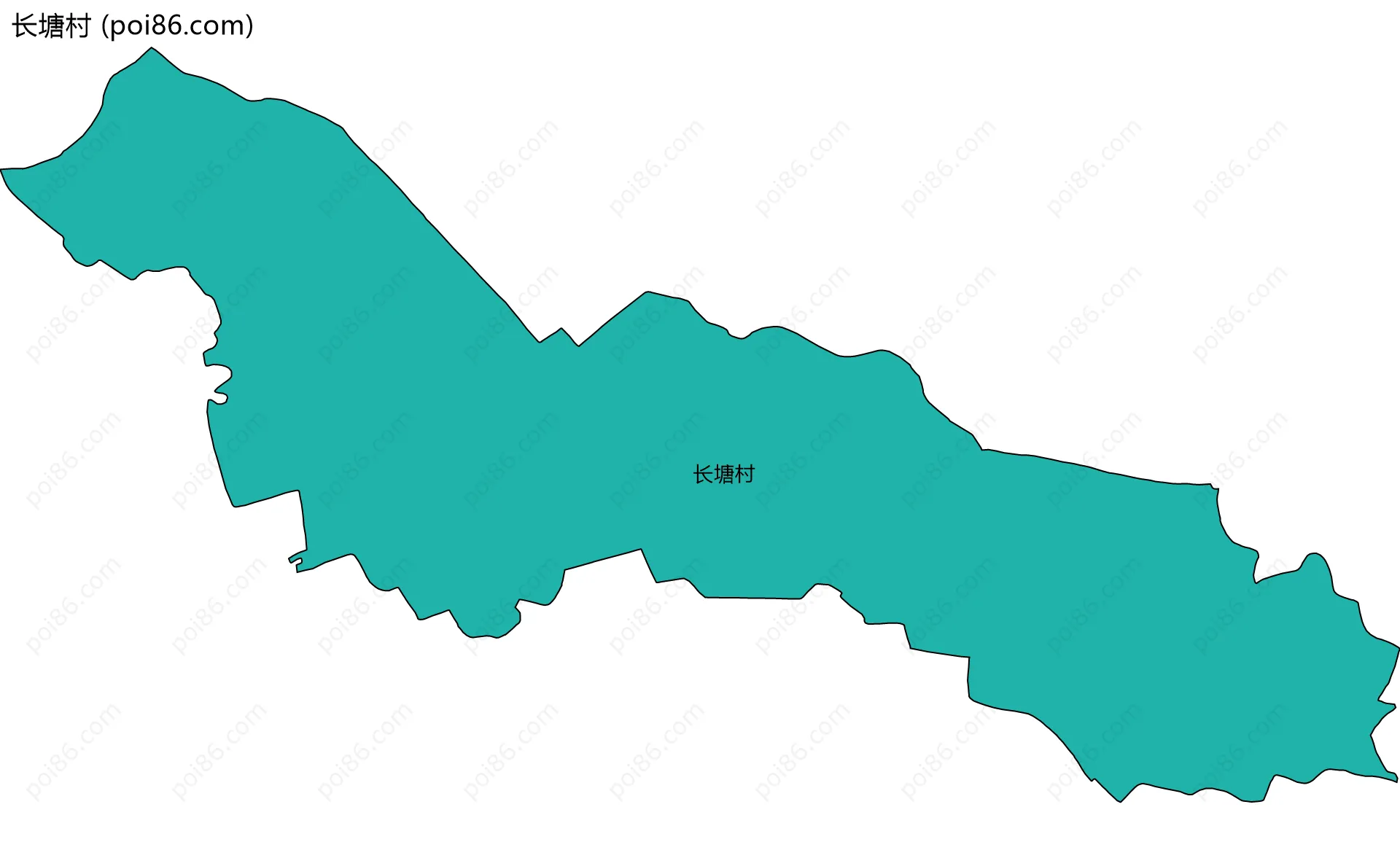 长塘村边界地图