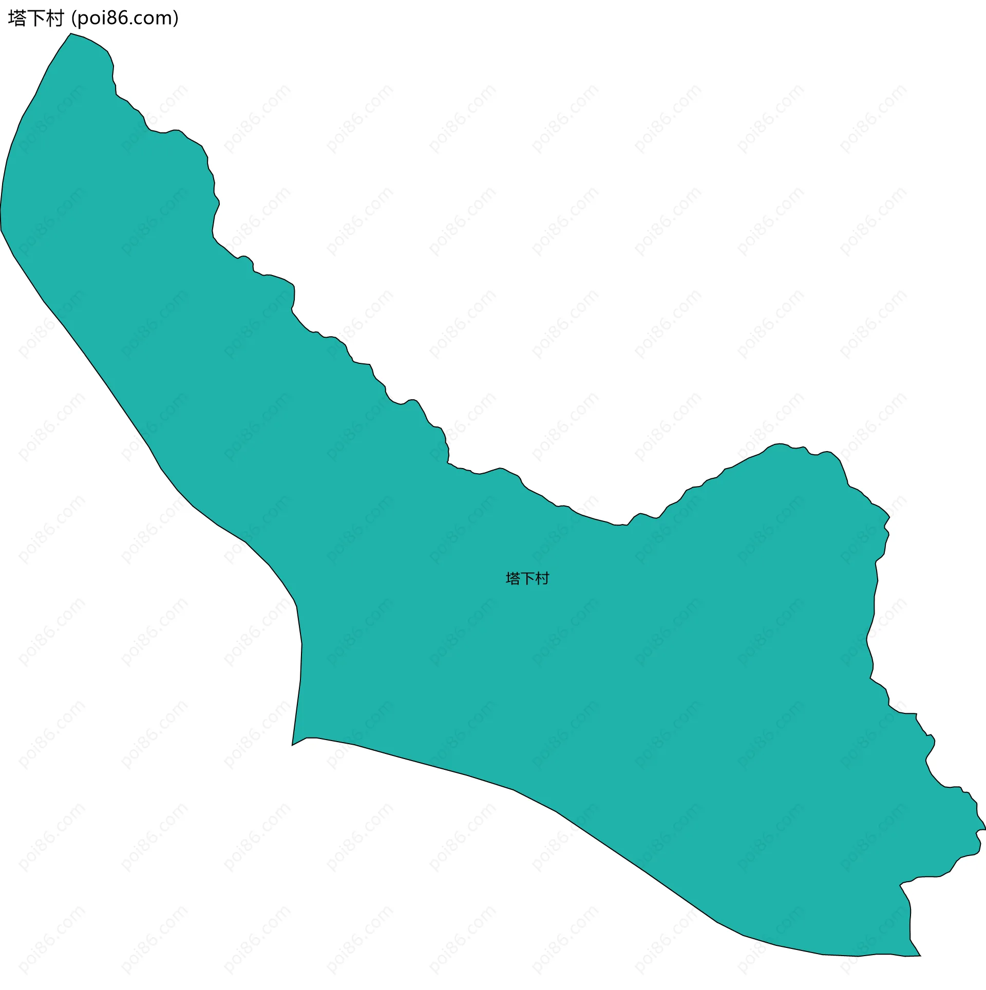 塔下村边界地图