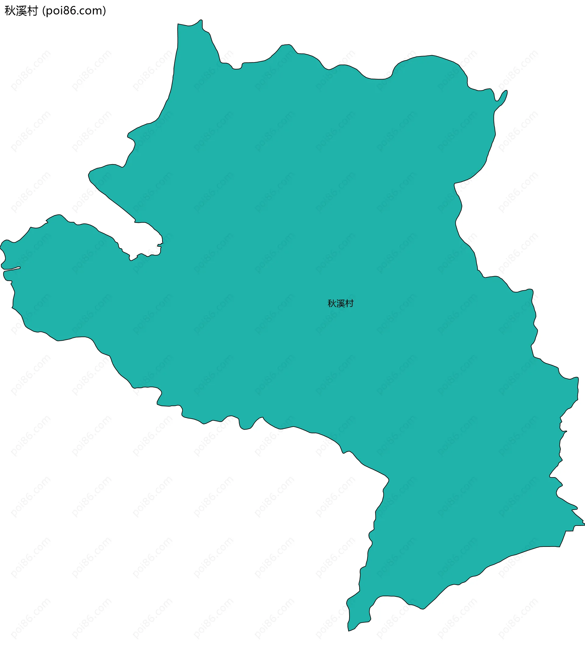 秋溪村边界地图