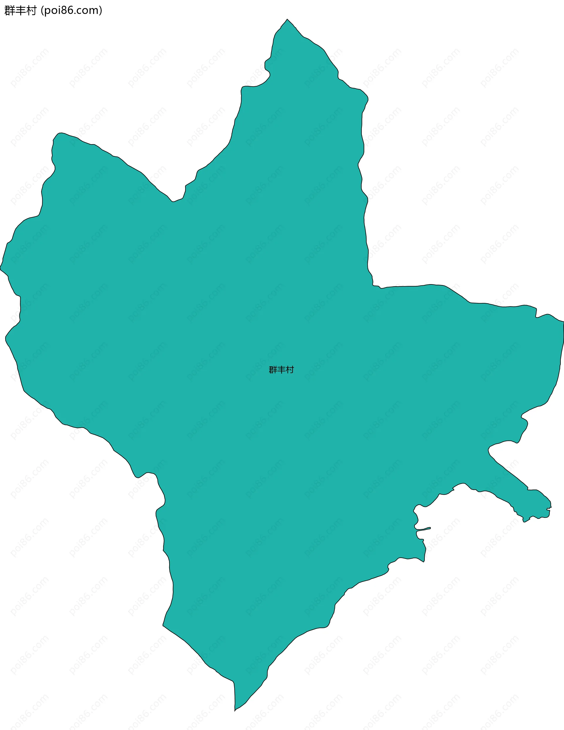 群丰村边界地图