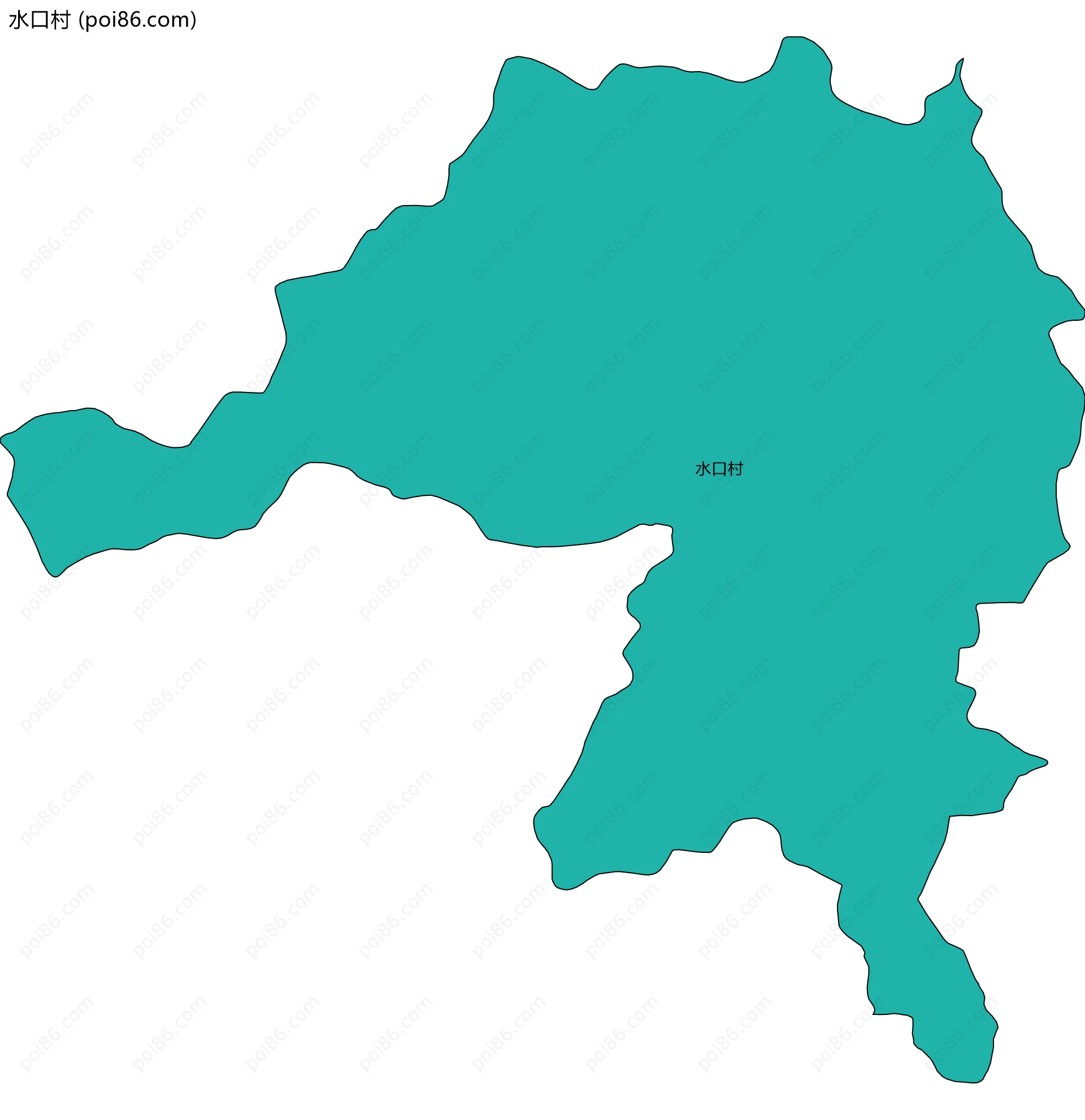 水口村边界地图
