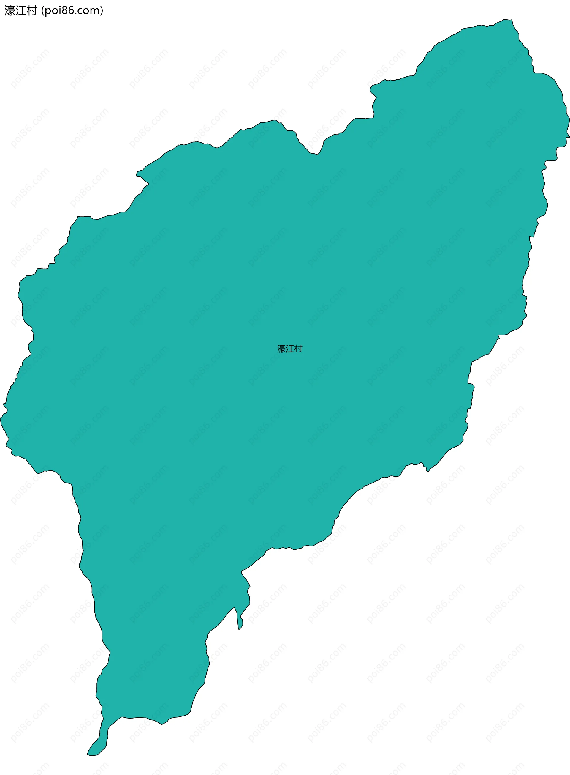 濠江村边界地图