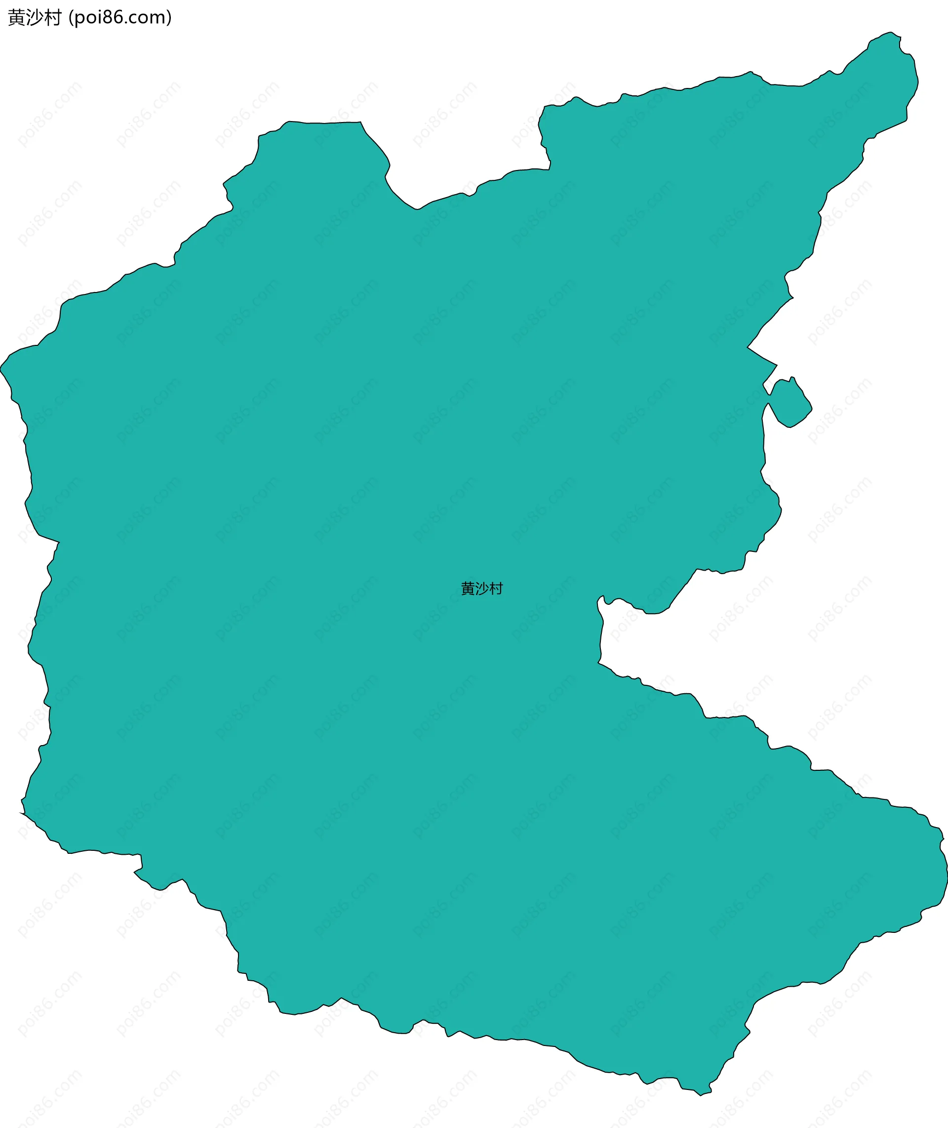 黄沙村边界地图