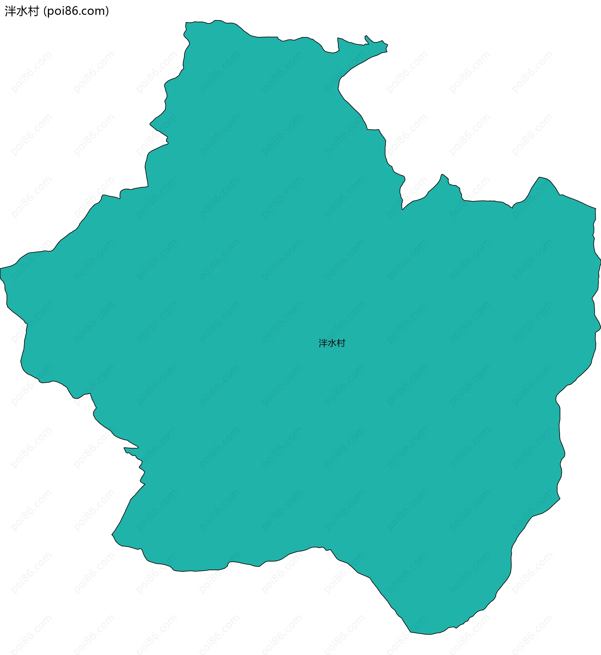 泮水村边界地图