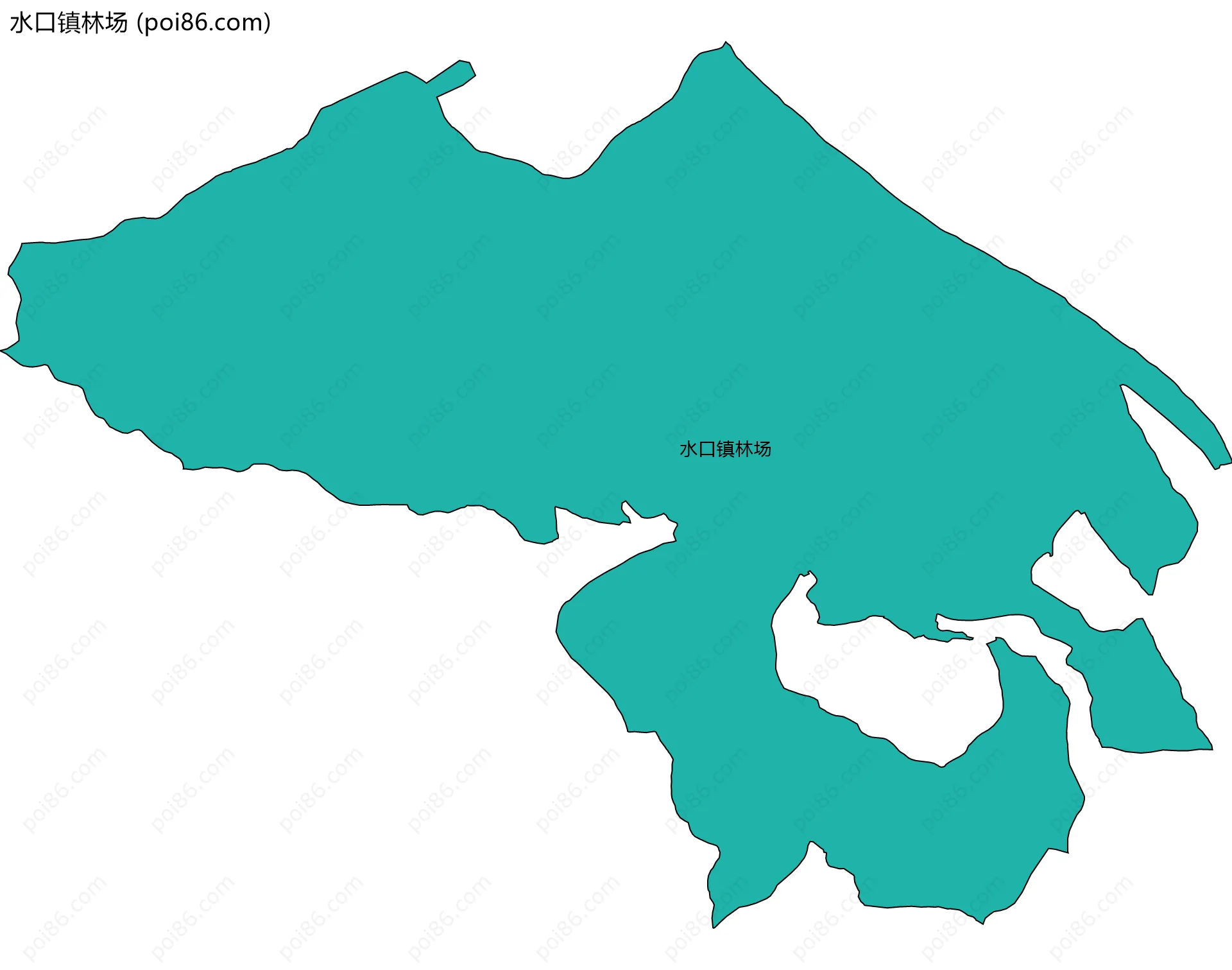 水口镇林场边界地图