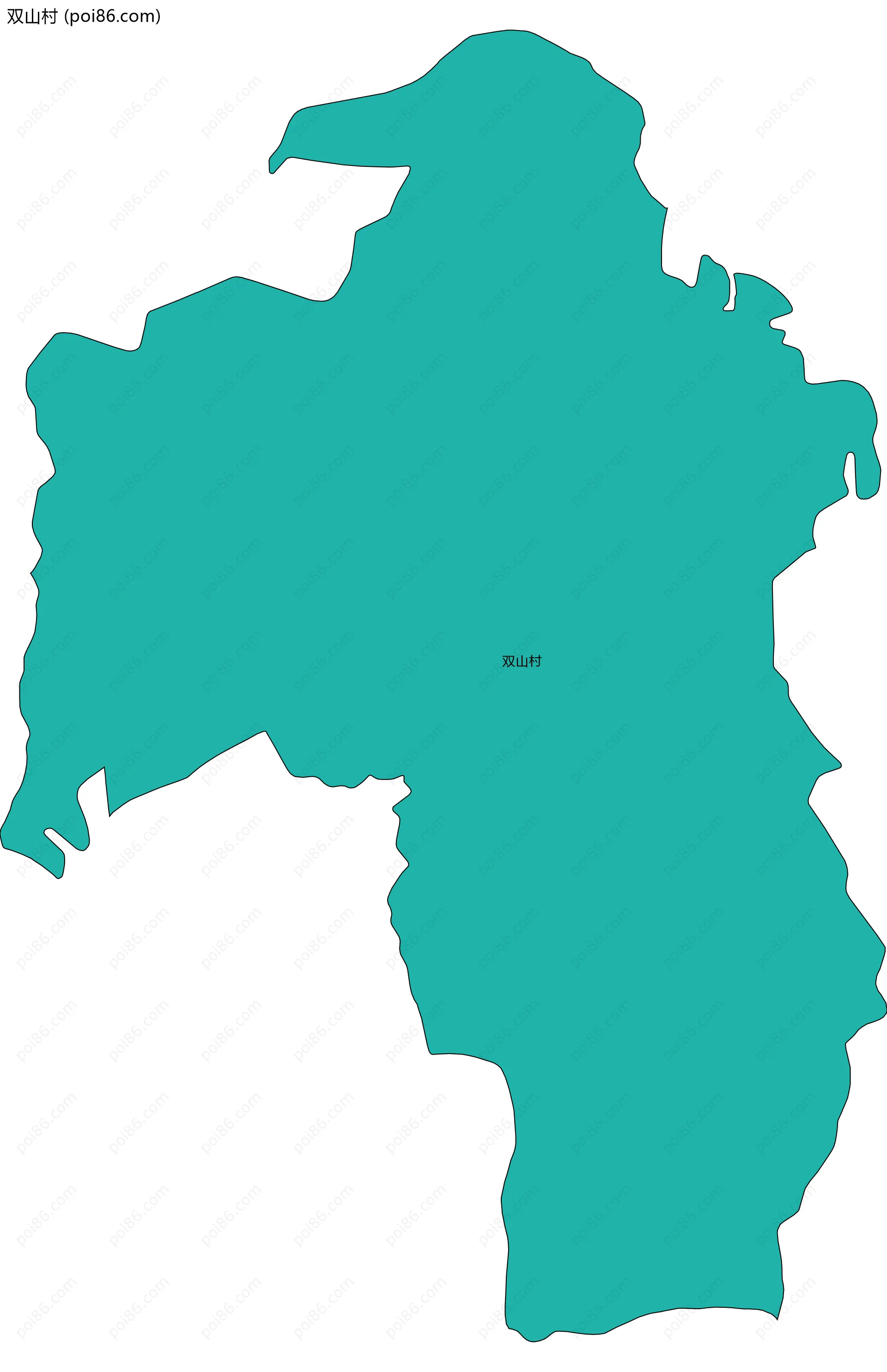 双山村边界地图