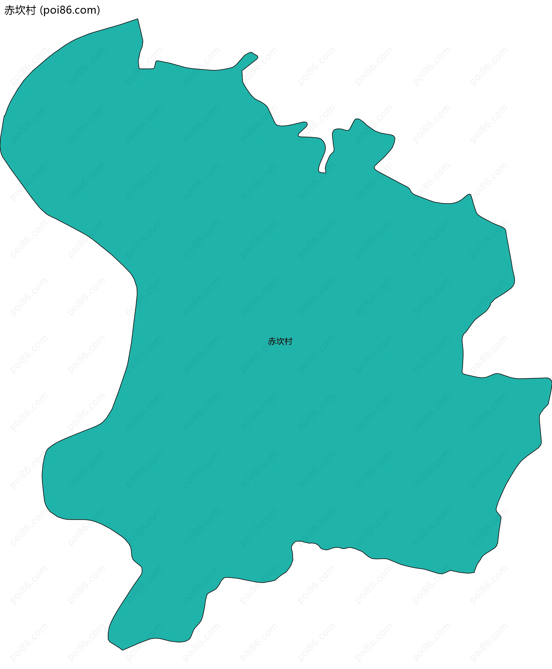 赤坎村边界地图