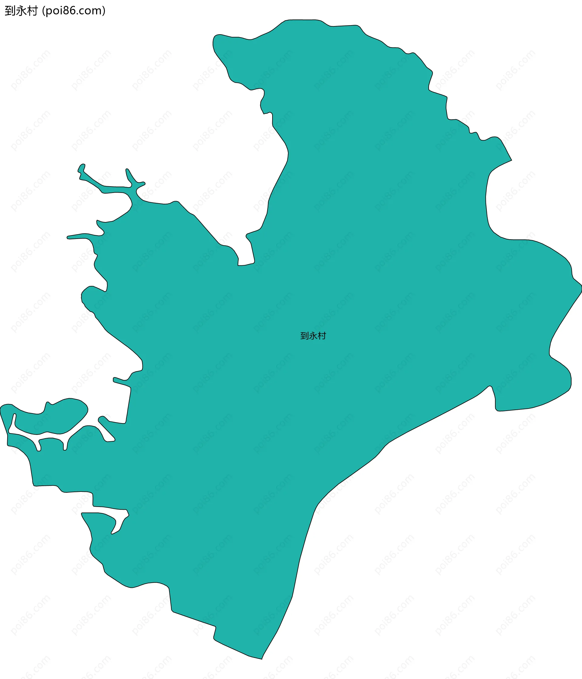 到永村边界地图