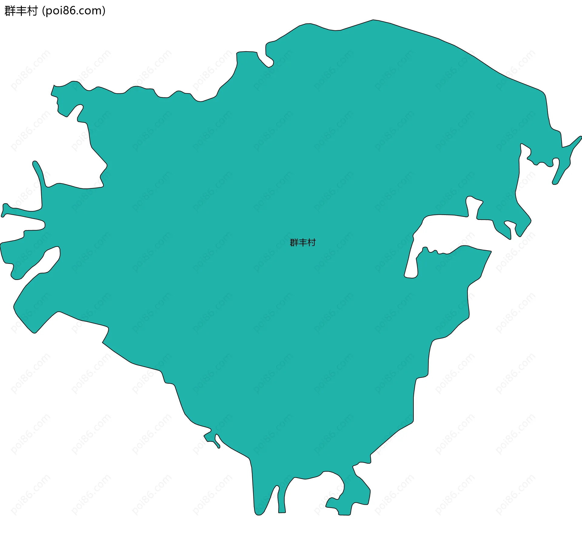 群丰村边界地图