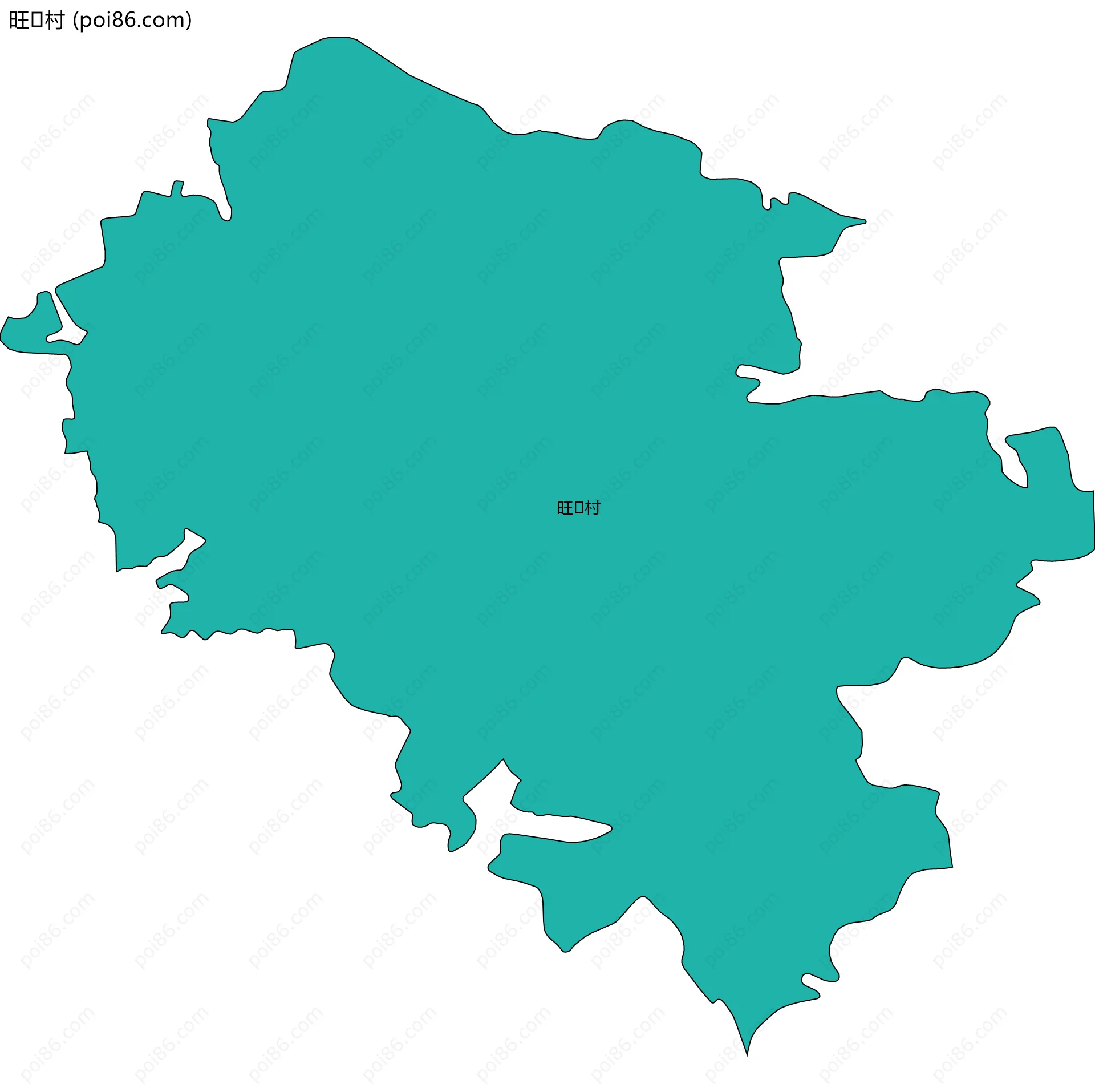 旺村边界地图
