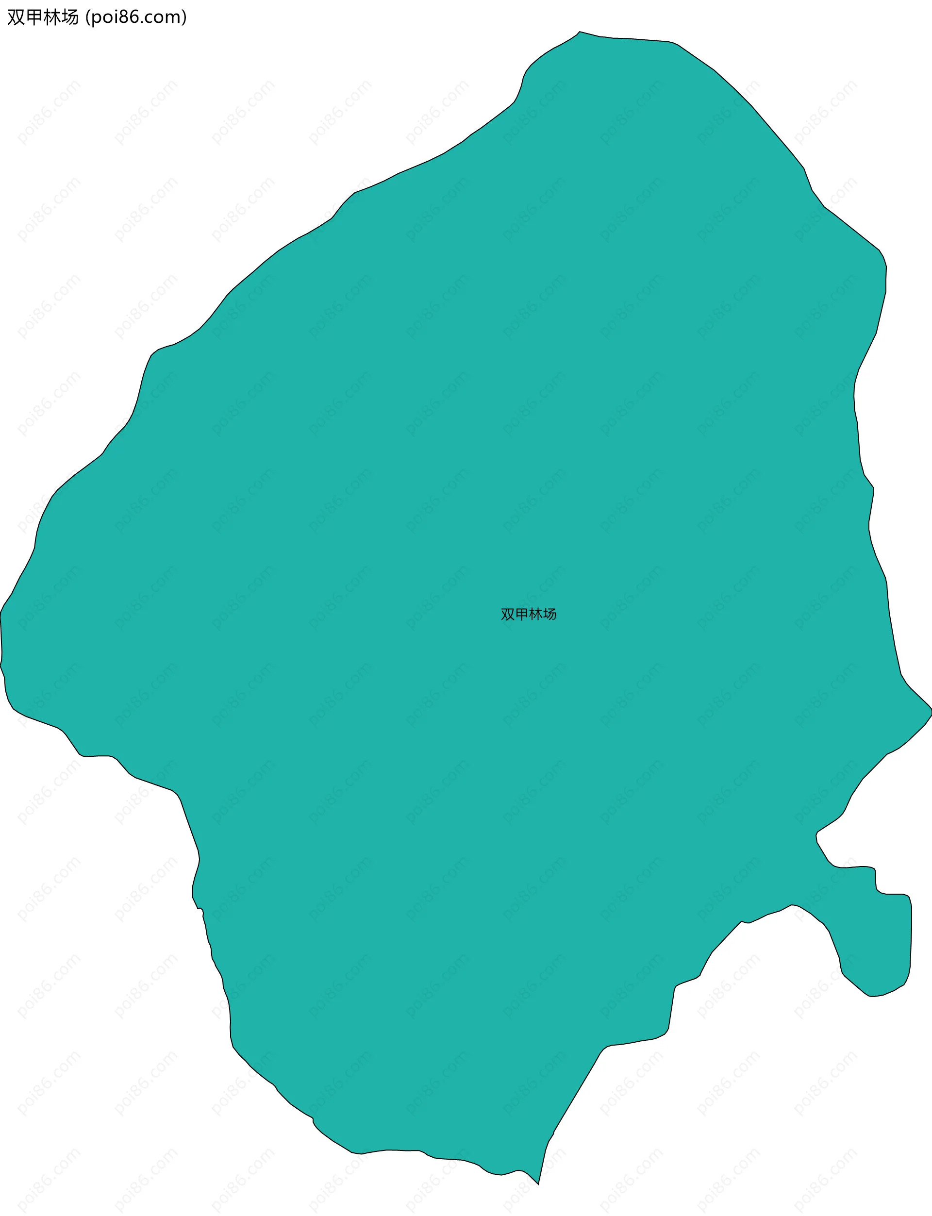 双甲林场边界地图