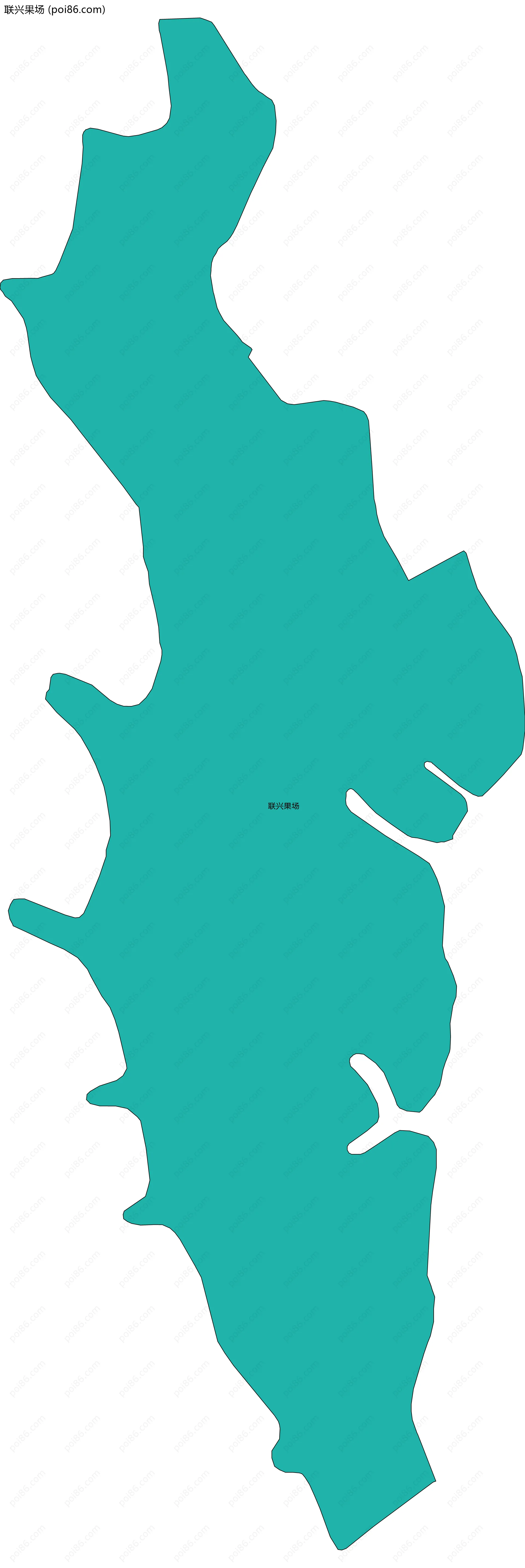 联兴果场边界地图