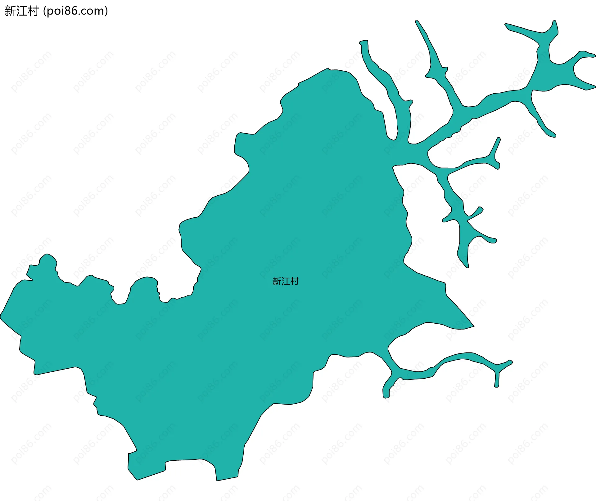 新江村边界地图